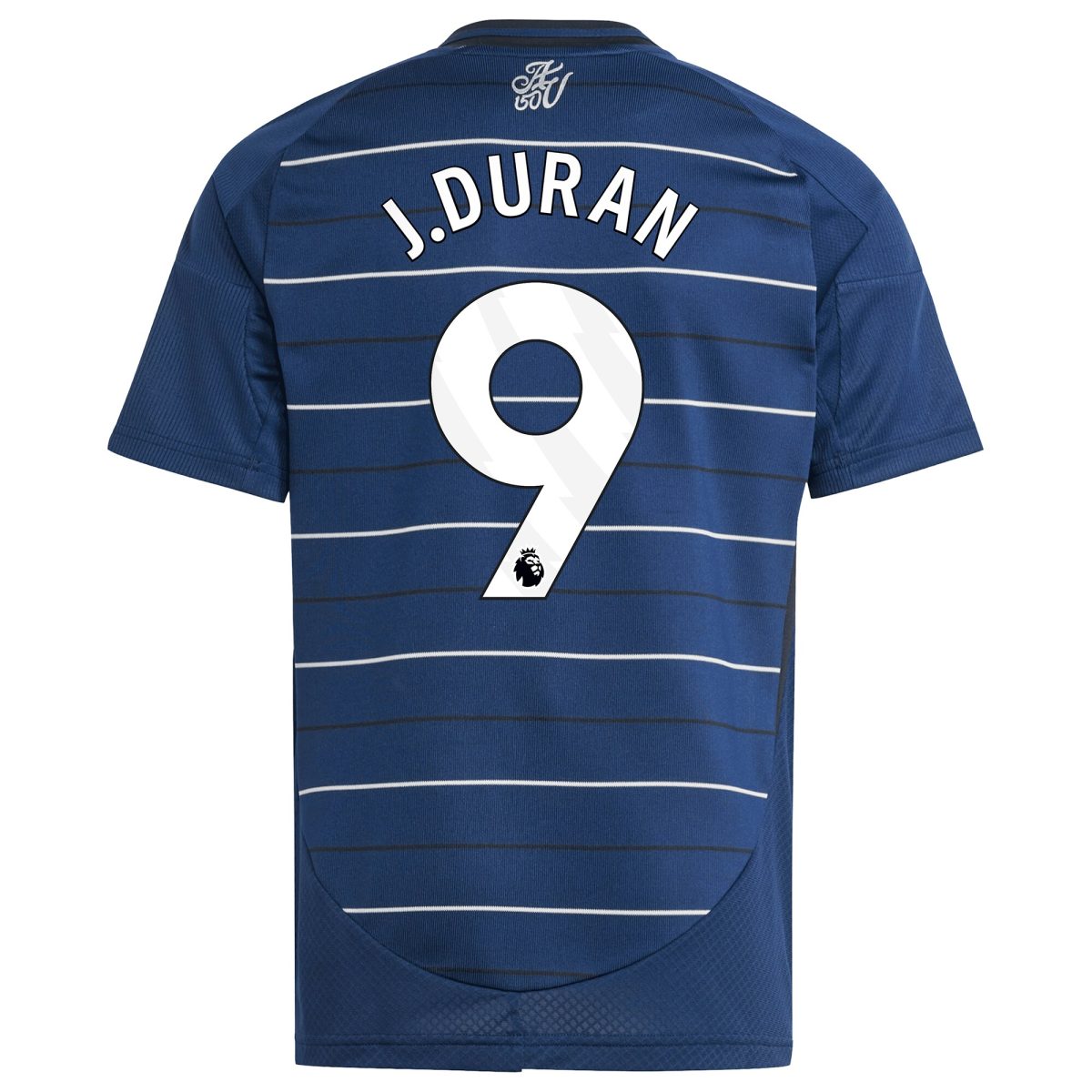 Explore the aston villa adidas third shirt 2024-25 – kids with j.duran 9 printing Collection of Aston Villa jerseys. Authentic, high-quality football shirts for every supporter, available worldwide.