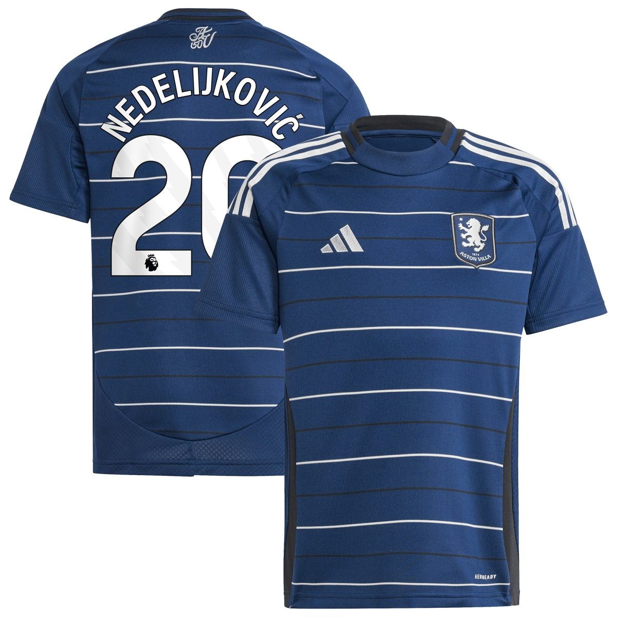 Explore the aston villa adidas third shirt 2024-25 – kids with nedeljković 20 printing Collection of Aston Villa jerseys. Authentic, high-quality football shirts for every supporter, available worldwide.