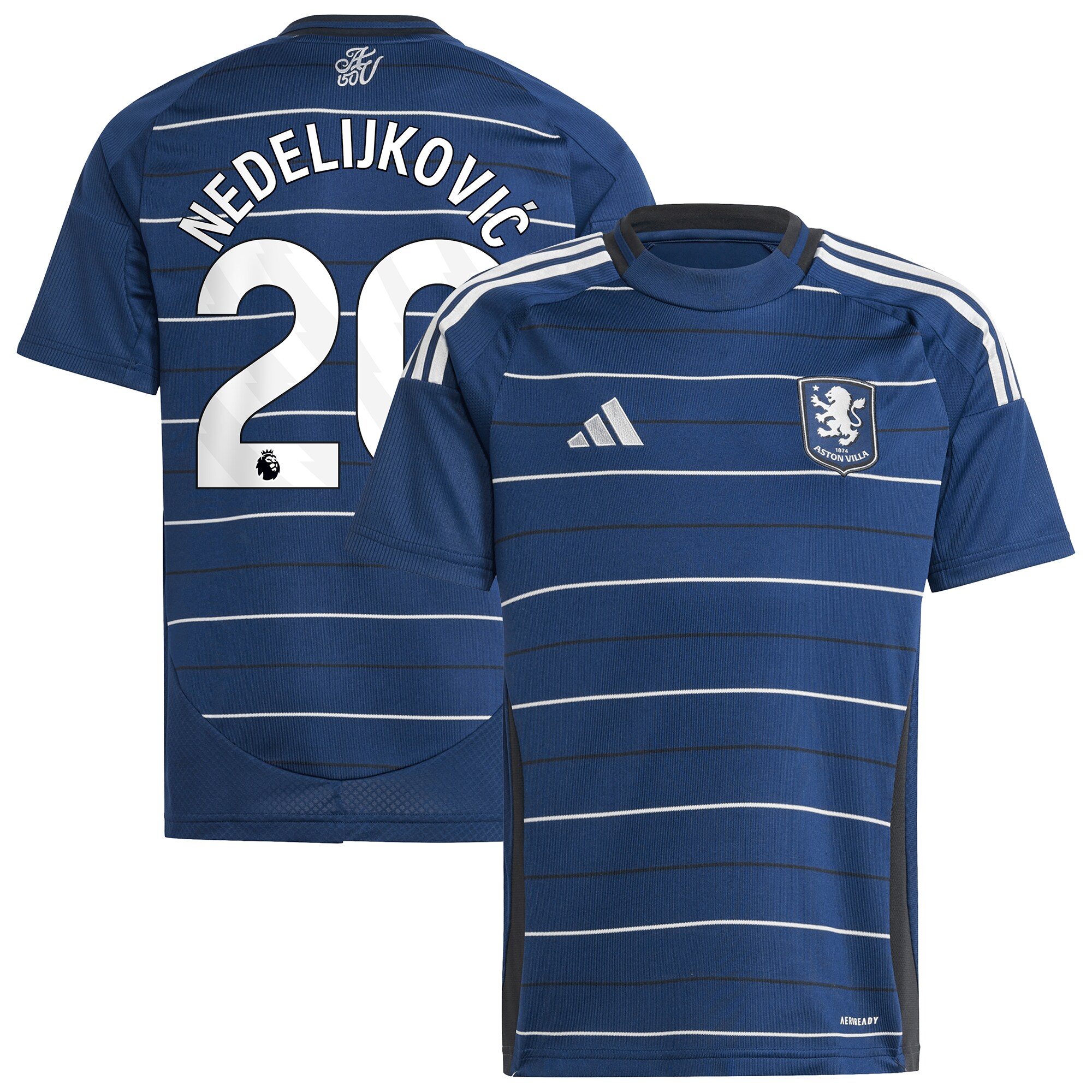 Explore the aston villa adidas third shirt 2024-25 – kids with nedeljković 20 printing Collection of Aston Villa jerseys. Authentic, high-quality football shirts for every supporter, available worldwide.