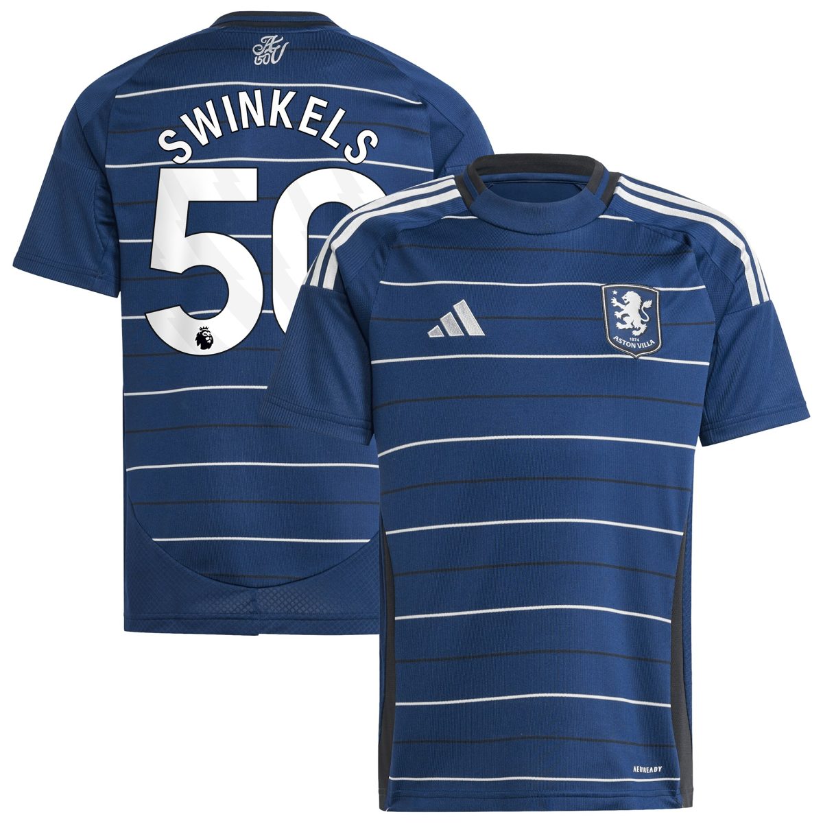 Explore the aston villa adidas third shirt 2024-25 – kids with swinkels 50 printing Collection of Aston Villa jerseys. Authentic, high-quality football shirts for every supporter, available worldwide.