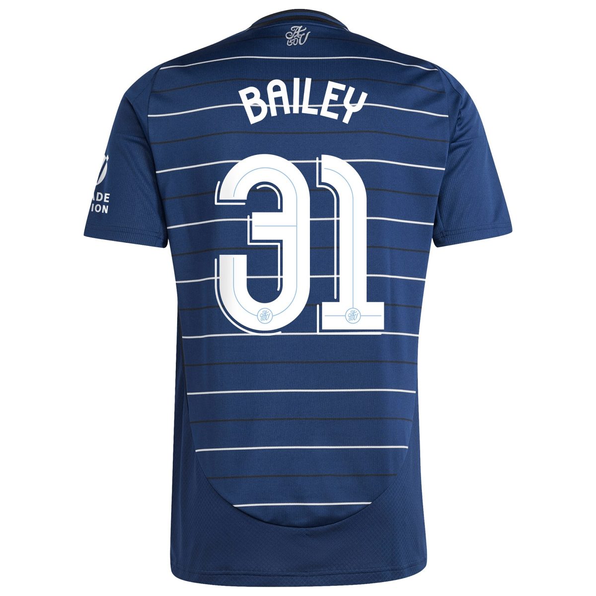 Explore the aston villa adidas third shirt 2024-25 with bailey 31 cup printing Collection of Aston Villa jerseys. Authentic, high-quality football shirts for every supporter, available worldwide.