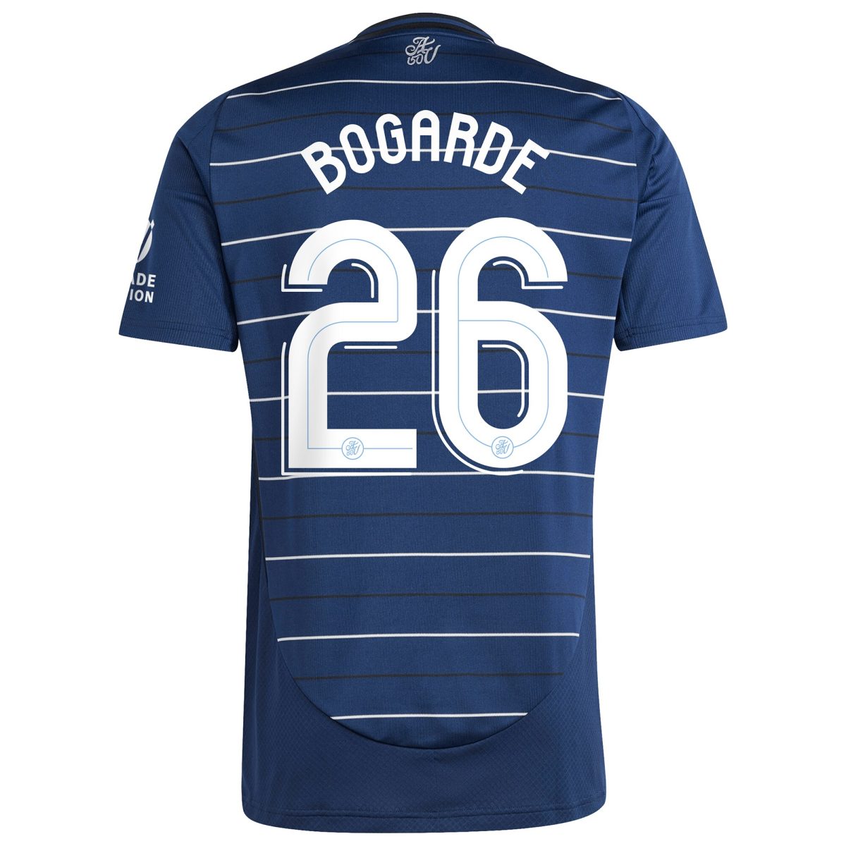 Explore the aston villa adidas third shirt 2024-25 with bogarde 26 cup printing Collection of Aston Villa jerseys. Authentic, high-quality football shirts for every supporter, available worldwide.