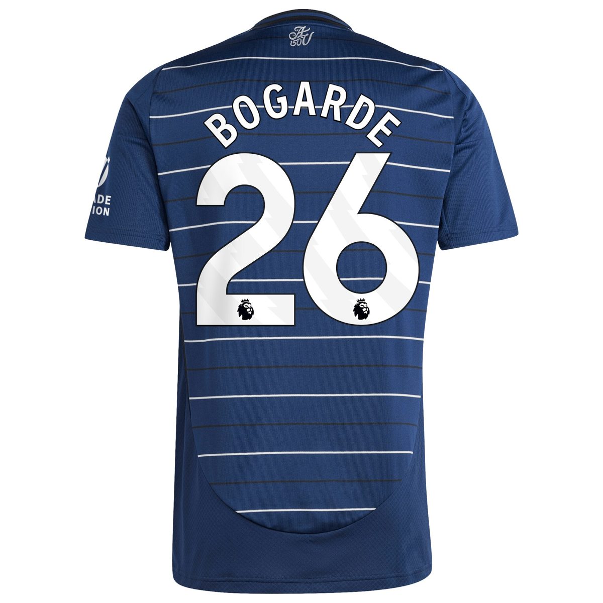 Explore the aston villa adidas third shirt 2024-25 with bogarde 26 printing Collection of Aston Villa jerseys. Authentic, high-quality football shirts for every supporter, available worldwide.
