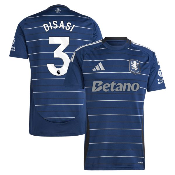 Explore the aston villa adidas third shirt 2024-25 with disasi 3 printing Collection of Aston Villa jerseys. Authentic, high-quality football shirts for every supporter, available worldwide.