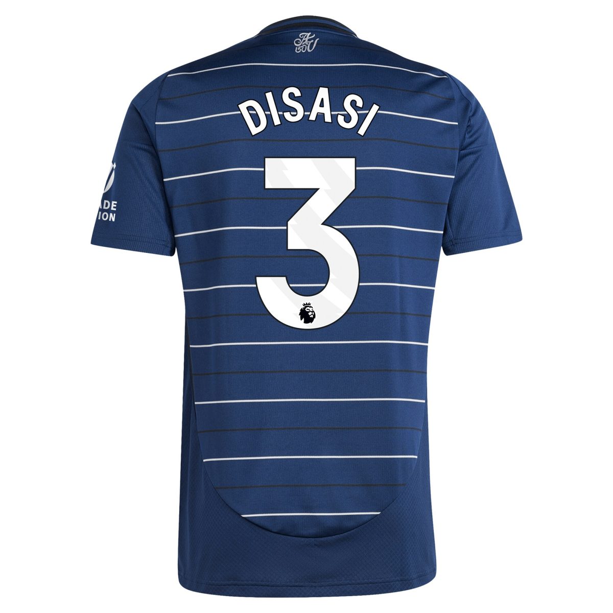 Explore the aston villa adidas third shirt 2024-25 with disasi 3 printing Collection of Aston Villa jerseys. Authentic, high-quality football shirts for every supporter, available worldwide.