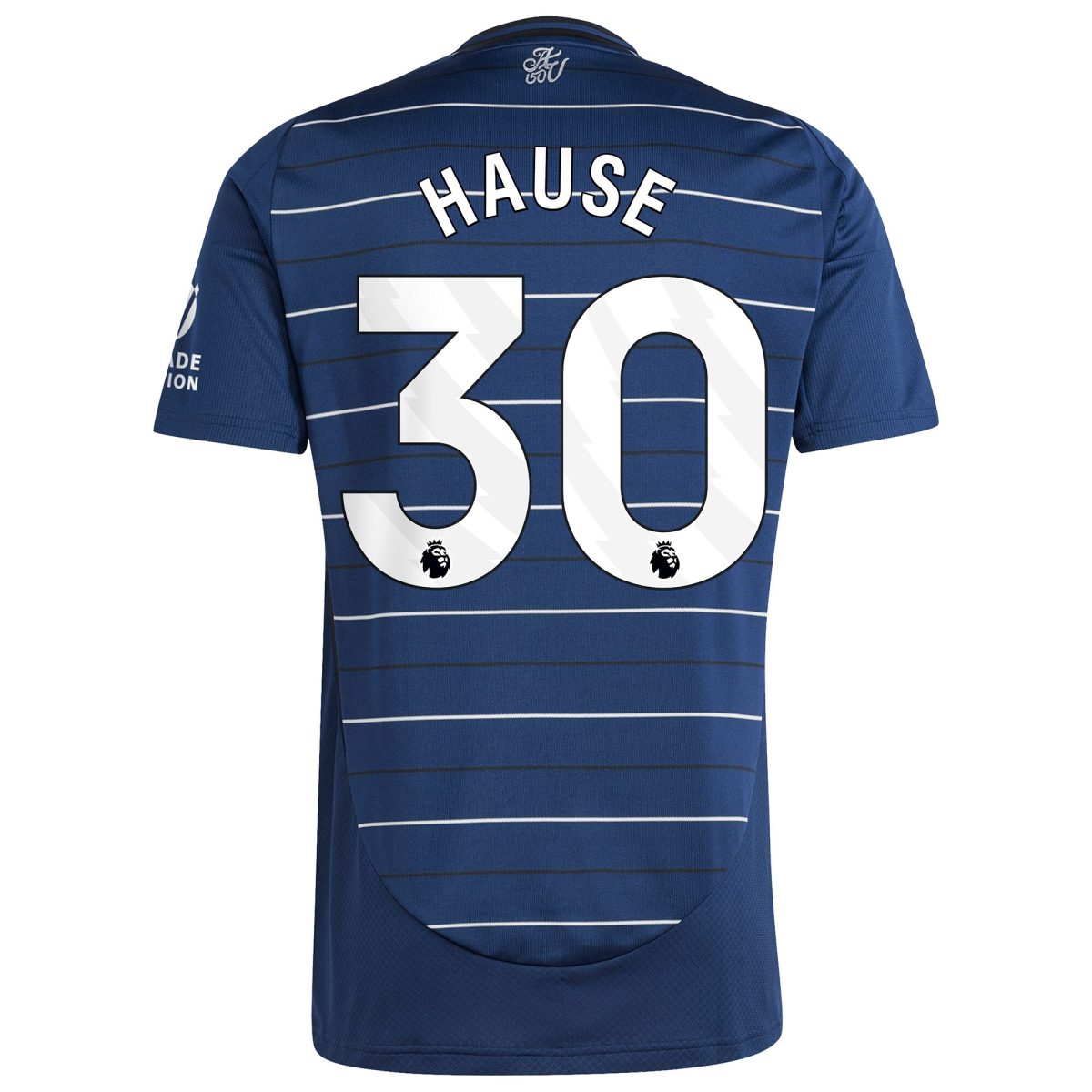 Explore the aston villa adidas third shirt 2024-25 with hause 30 printing Collection of Aston Villa jerseys. Authentic, high-quality football shirts for every supporter, available worldwide.