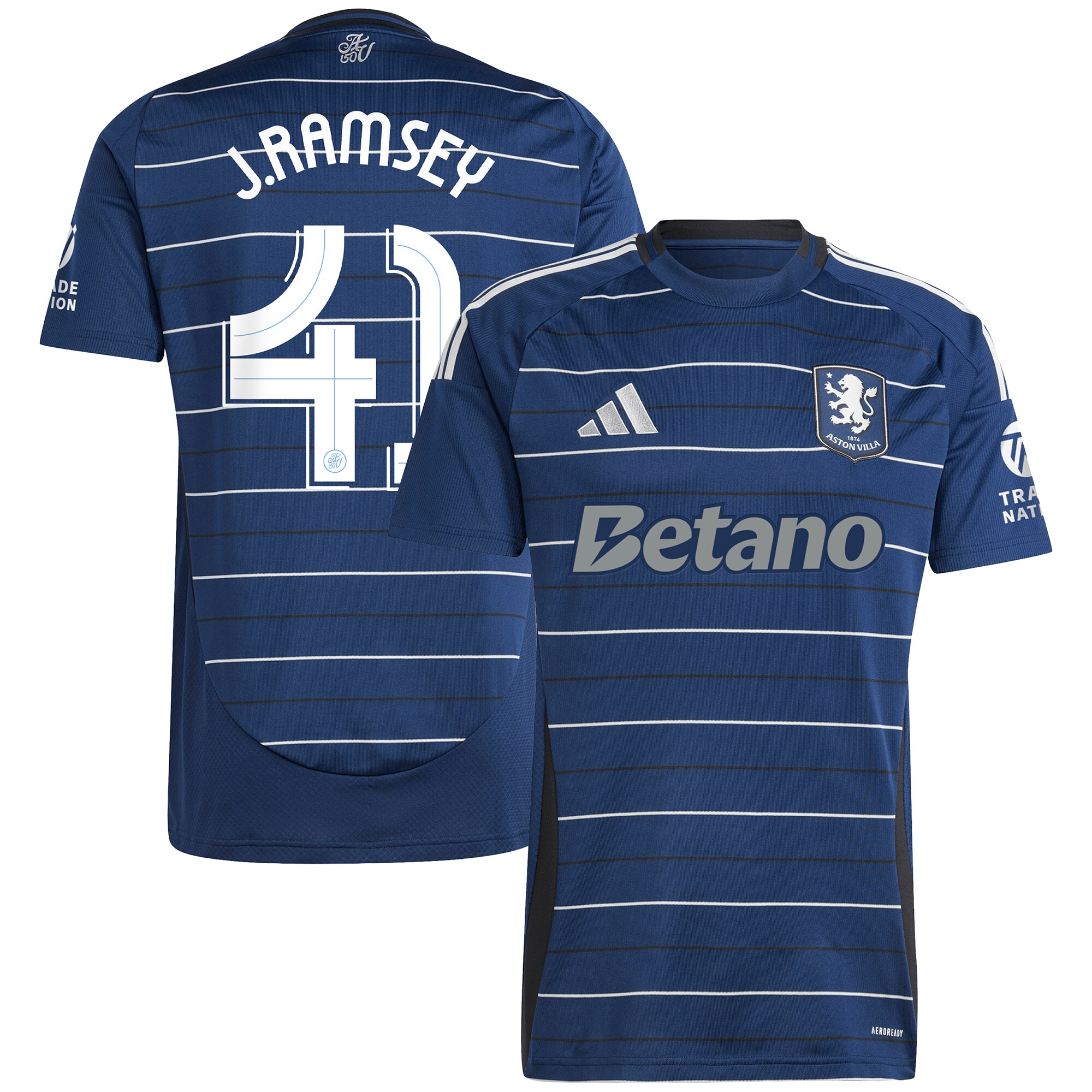 Explore the aston villa adidas third shirt 2024-25 with j. ramsey 41 cup printing Collection of Aston Villa jerseys. Authentic, high-quality football shirts for every supporter, available worldwide.