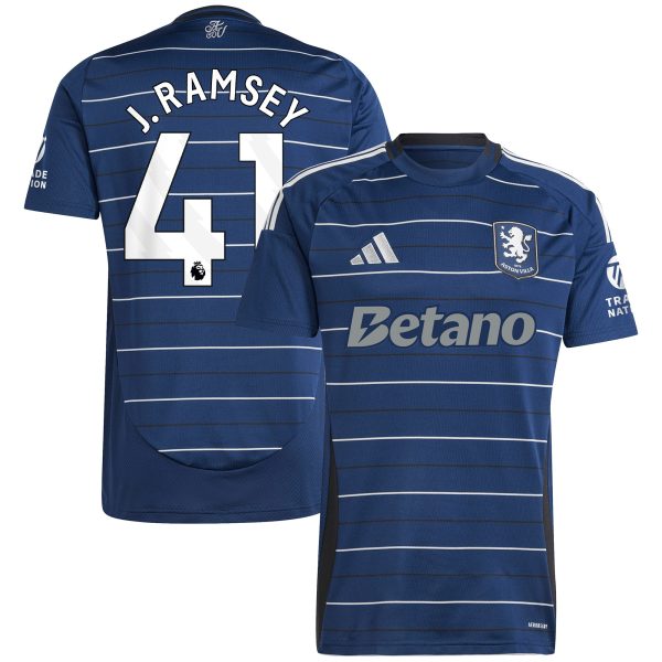 Explore the aston villa adidas third shirt 2024-25 with j. ramsey 41 printing Collection of Aston Villa jerseys. Authentic, high-quality football shirts for every supporter, available worldwide.