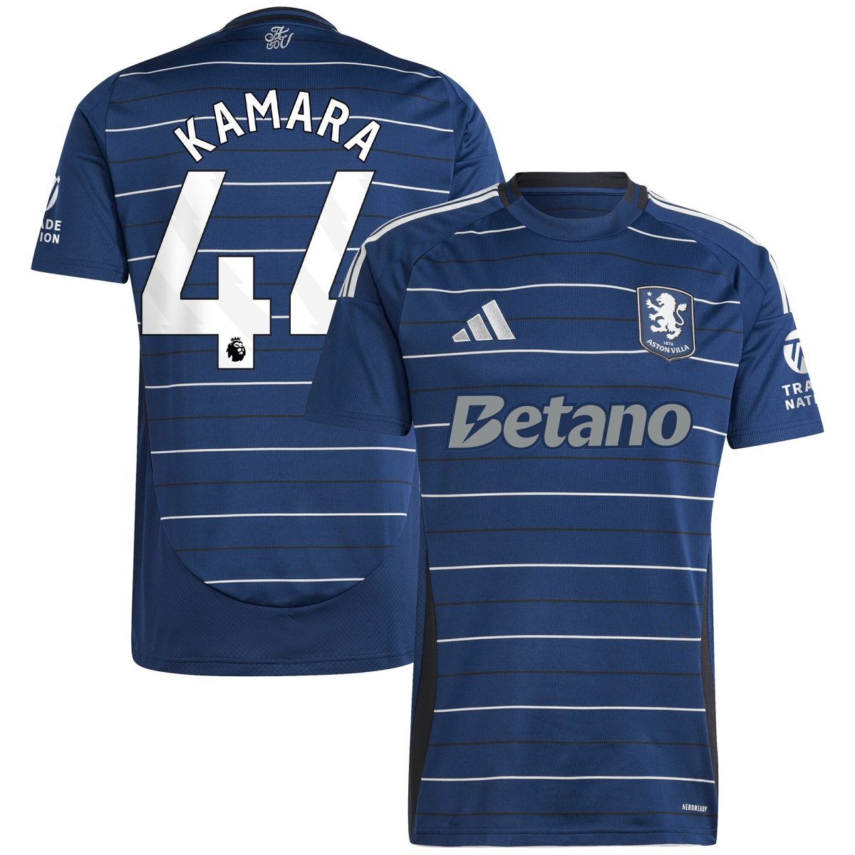 Explore the aston villa adidas third shirt 2024-25 with kamara 44 printing Collection of Aston Villa jerseys. Authentic, high-quality football shirts for every supporter, available worldwide.
