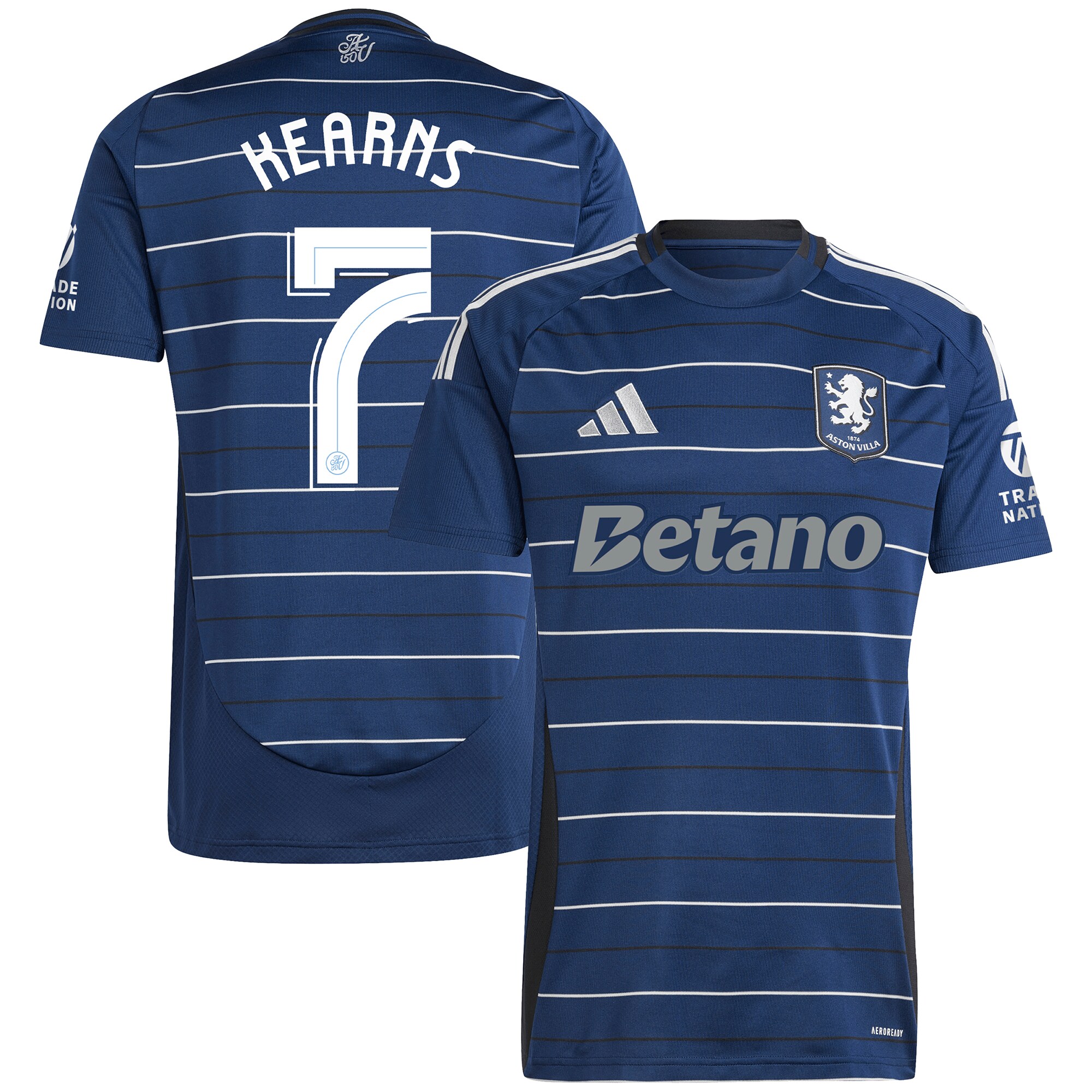 Explore the aston villa adidas third shirt 2024-25 with kearns 7 cup printing Collection of Aston Villa jerseys. Authentic, high-quality football shirts for every supporter, available worldwide.