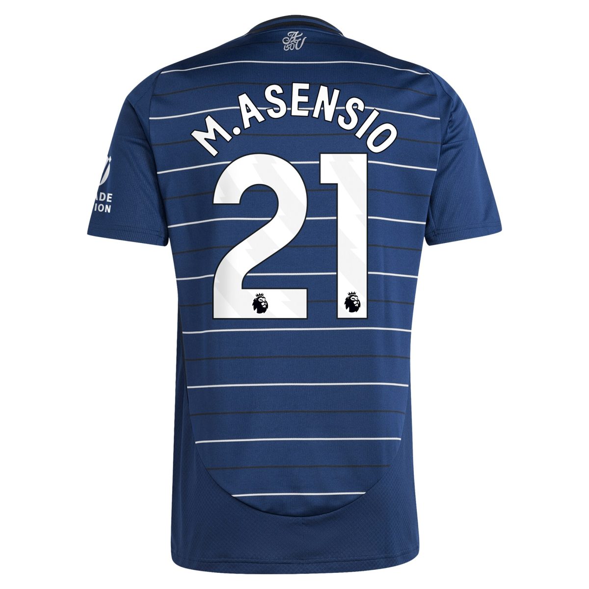 Explore the aston villa adidas third shirt 2024-25 with m.asensio 21 printing Collection of Aston Villa jerseys. Authentic, high-quality football shirts for every supporter, available worldwide.