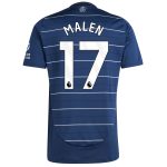 Explore the aston villa adidas third shirt 2024-25 with malen 17 printing Collection of Aston Villa jerseys. Authentic, high-quality football shirts for every supporter, available worldwide.