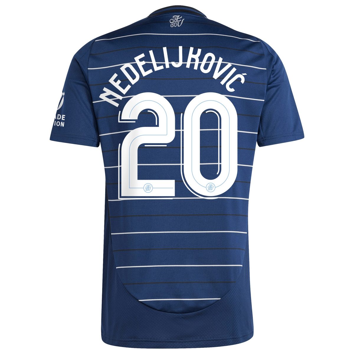Explore the aston villa adidas third shirt 2024-25 with nedeljković 20 cup printing Collection of Aston Villa jerseys. Authentic, high-quality football shirts for every supporter, available worldwide.
