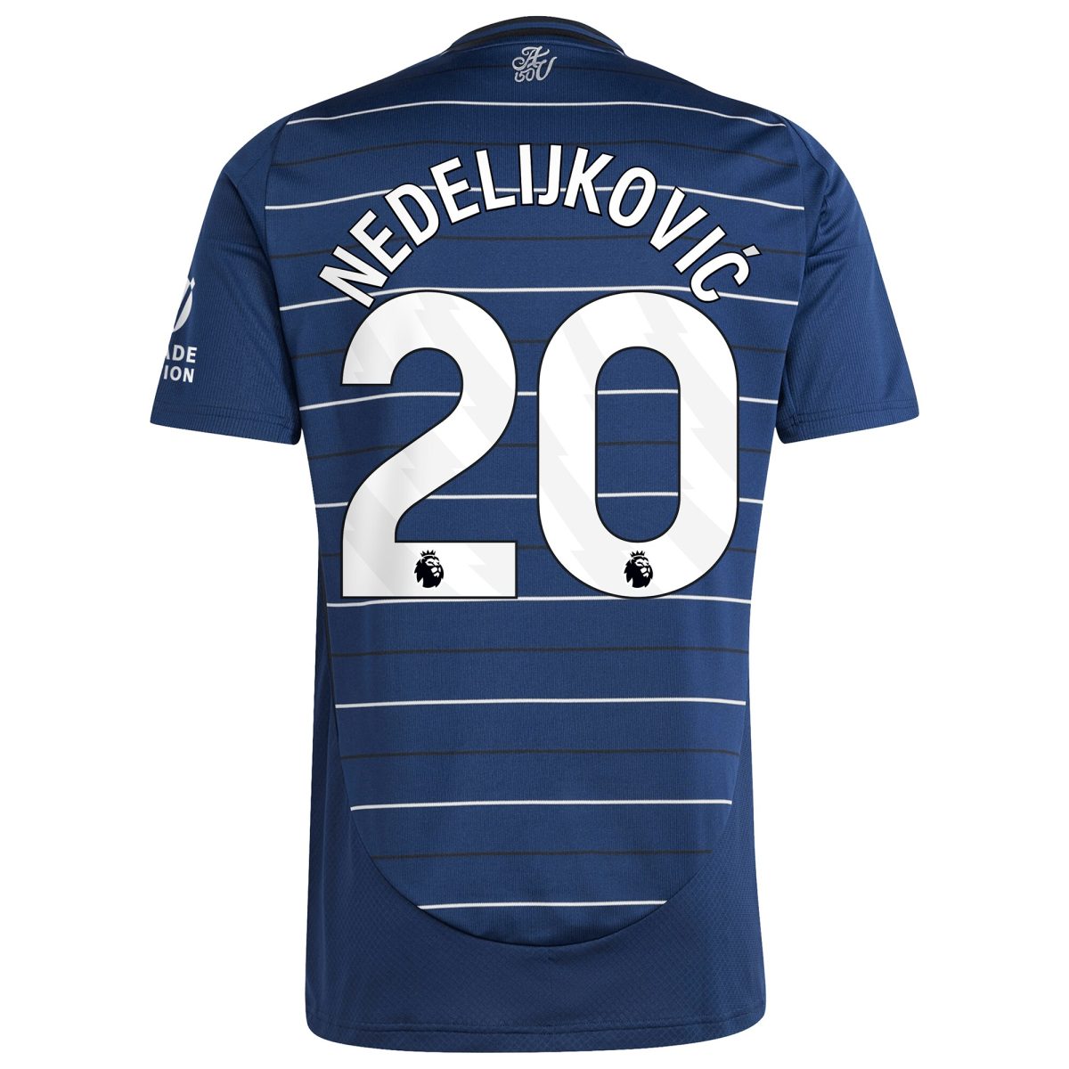 Explore the aston villa adidas third shirt 2024-25 with nedeljković 20 printing Collection of Aston Villa jerseys. Authentic, high-quality football shirts for every supporter, available worldwide.