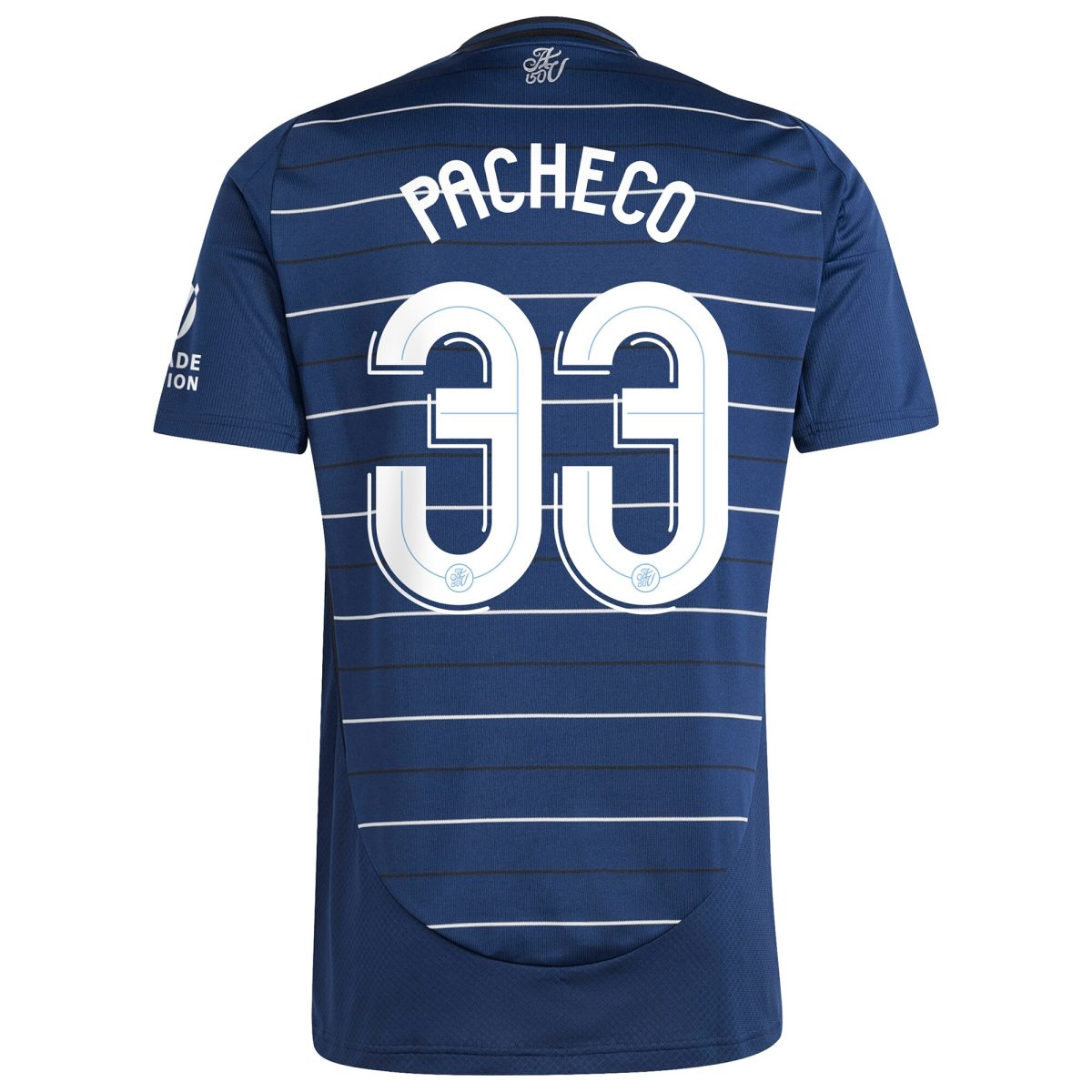 Explore the aston villa adidas third shirt 2024-25 with pacheco 33 cup printing Collection of Aston Villa jerseys. Authentic, high-quality football shirts for every supporter, available worldwide.