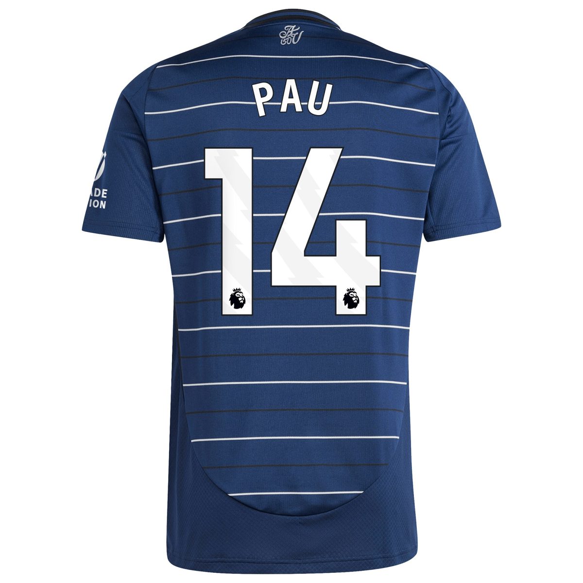 Explore the aston villa adidas third shirt 2024-25 with pau 14 printing Collection of Aston Villa jerseys. Authentic, high-quality football shirts for every supporter, available worldwide.