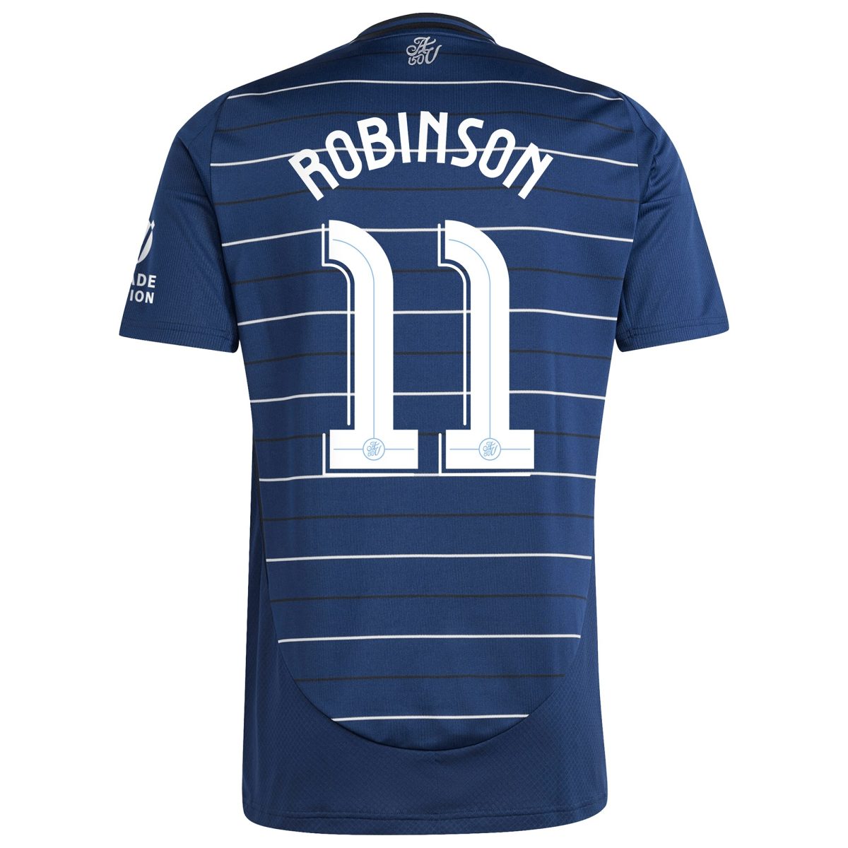 Explore the aston villa adidas third shirt 2024-25 with robinson 11 cup printing Collection of Aston Villa jerseys. Authentic, high-quality football shirts for every supporter, available worldwide.