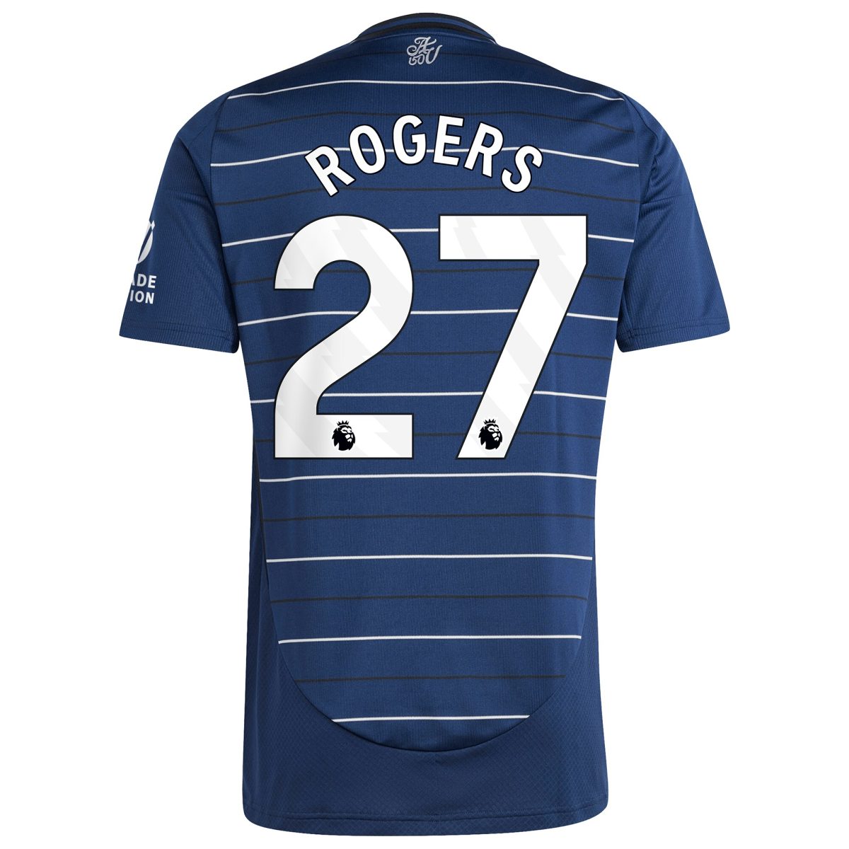 Explore the aston villa adidas third shirt 2024-25 with rogers 27 printing Collection of Aston Villa jerseys. Authentic, high-quality football shirts for every supporter, available worldwide.