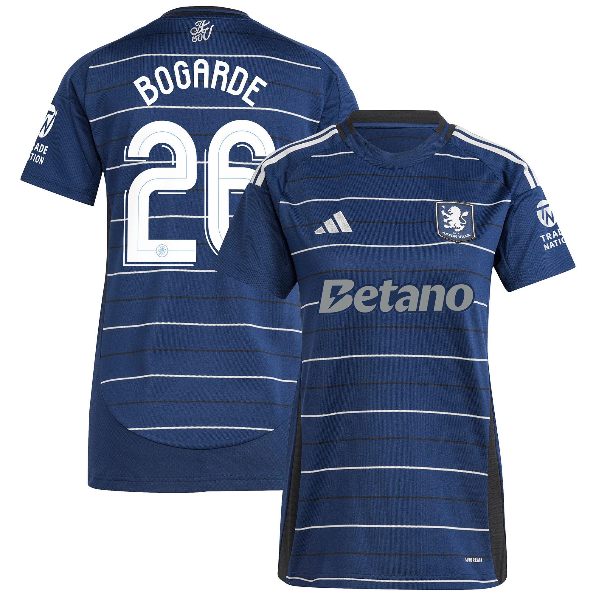 Explore the aston villa adidas third shirt 2024-25 – womens with bogarde 26 cup printing Collection of Aston Villa jerseys. Authentic, high-quality football shirts for every supporter, available worldwide.