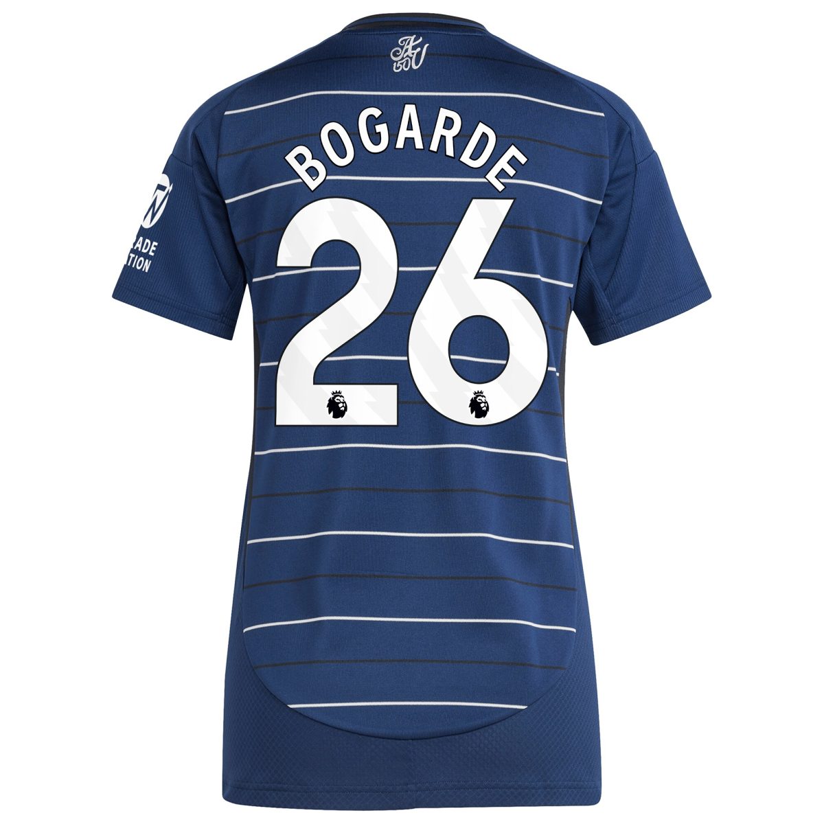 Explore the aston villa adidas third shirt 2024-25 – womens with bogarde 26 printing Collection of Aston Villa jerseys. Authentic, high-quality football shirts for every supporter, available worldwide.