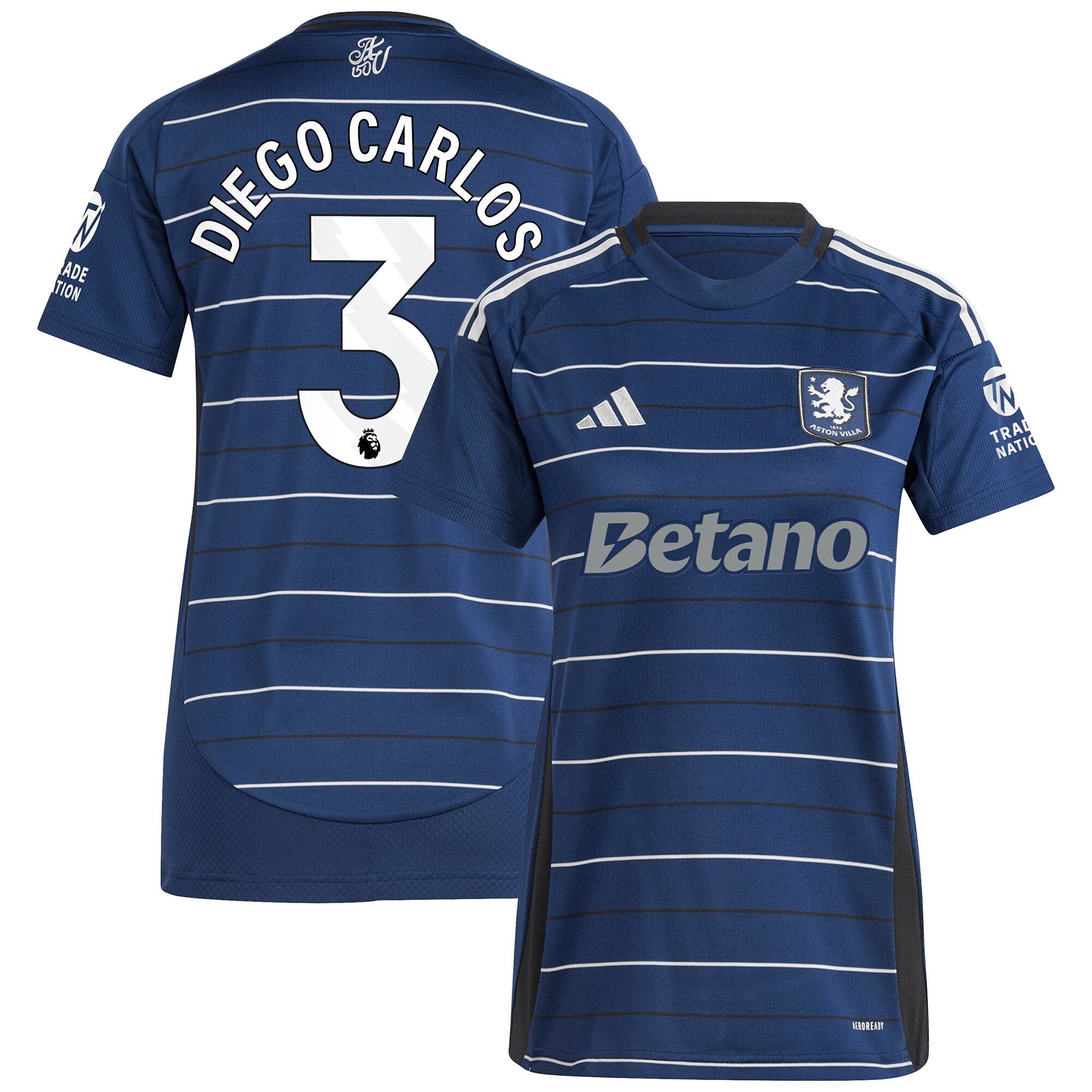 Explore the aston villa adidas third shirt 2024-25 – womens with diego carlos 3 printing Collection of Aston Villa jerseys. Authentic, high-quality football shirts for every supporter, available worldwide.