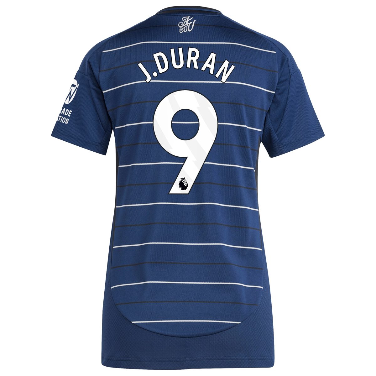 Explore the aston villa adidas third shirt 2024-25 – womens with j.duran 9 printing Collection of Aston Villa jerseys. Authentic, high-quality football shirts for every supporter, available worldwide.