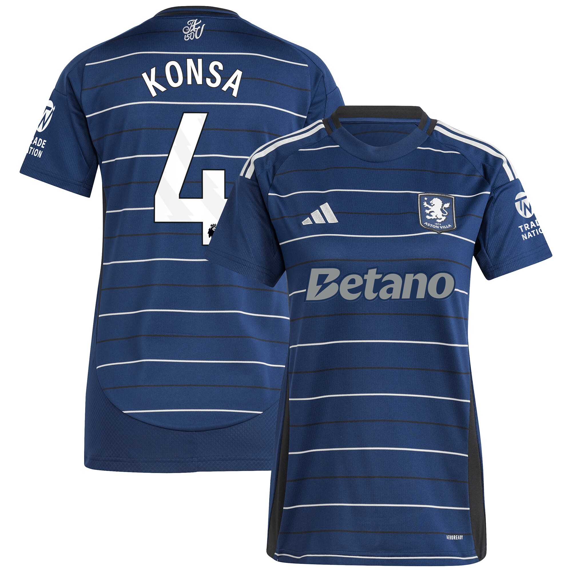 Explore the aston villa adidas third shirt 2024-25 – womens with konsa 4 printing Collection of Aston Villa jerseys. Authentic, high-quality football shirts for every supporter, available worldwide.