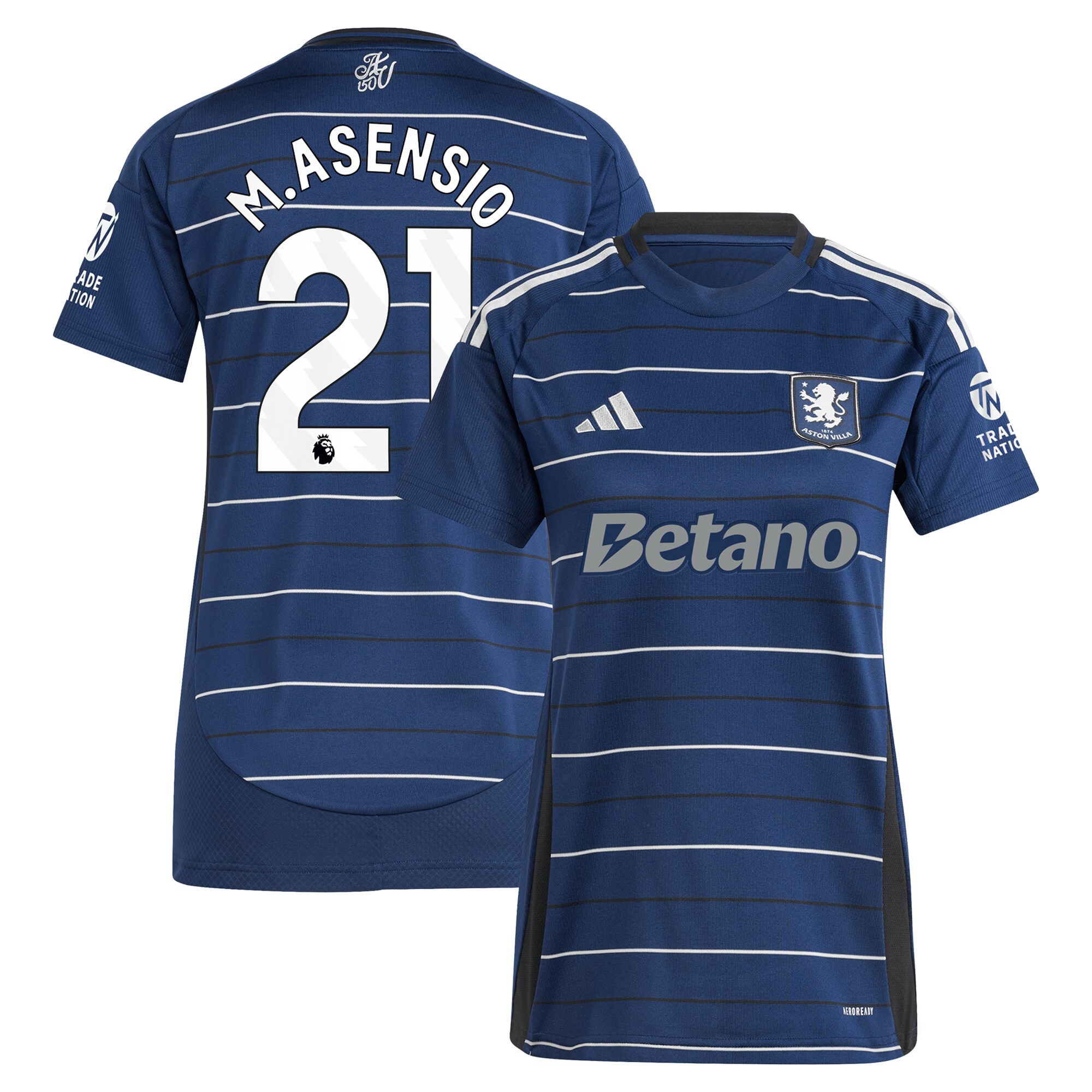 Explore the aston villa adidas third shirt 2024-25 – womens with m.asensio 21 printing Collection of Aston Villa jerseys. Authentic, high-quality football shirts for every supporter, available worldwide.