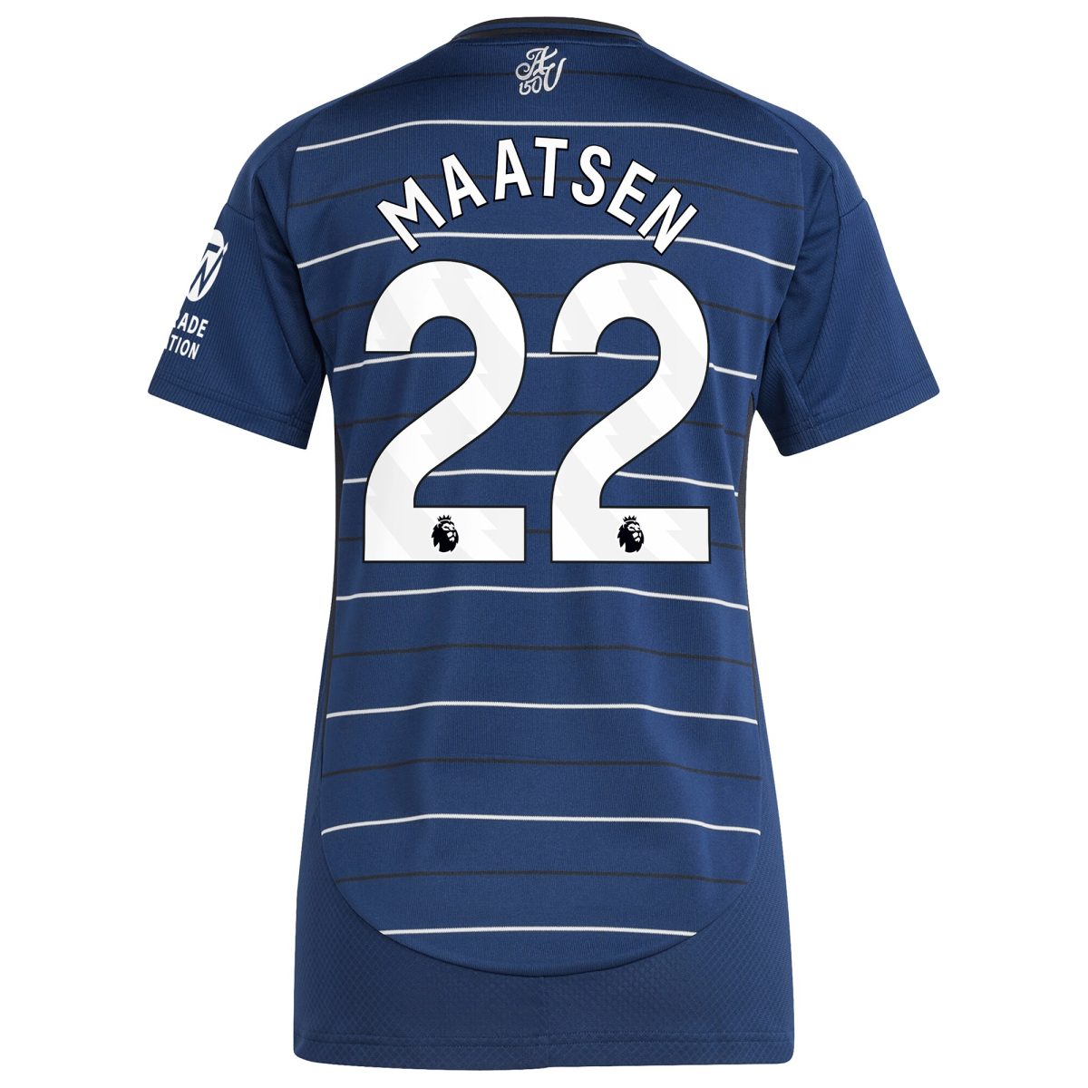 Explore the aston villa adidas third shirt 2024-25 – womens with maatsen 22 printing Collection of Aston Villa jerseys. Authentic, high-quality football shirts for every supporter, available worldwide.
