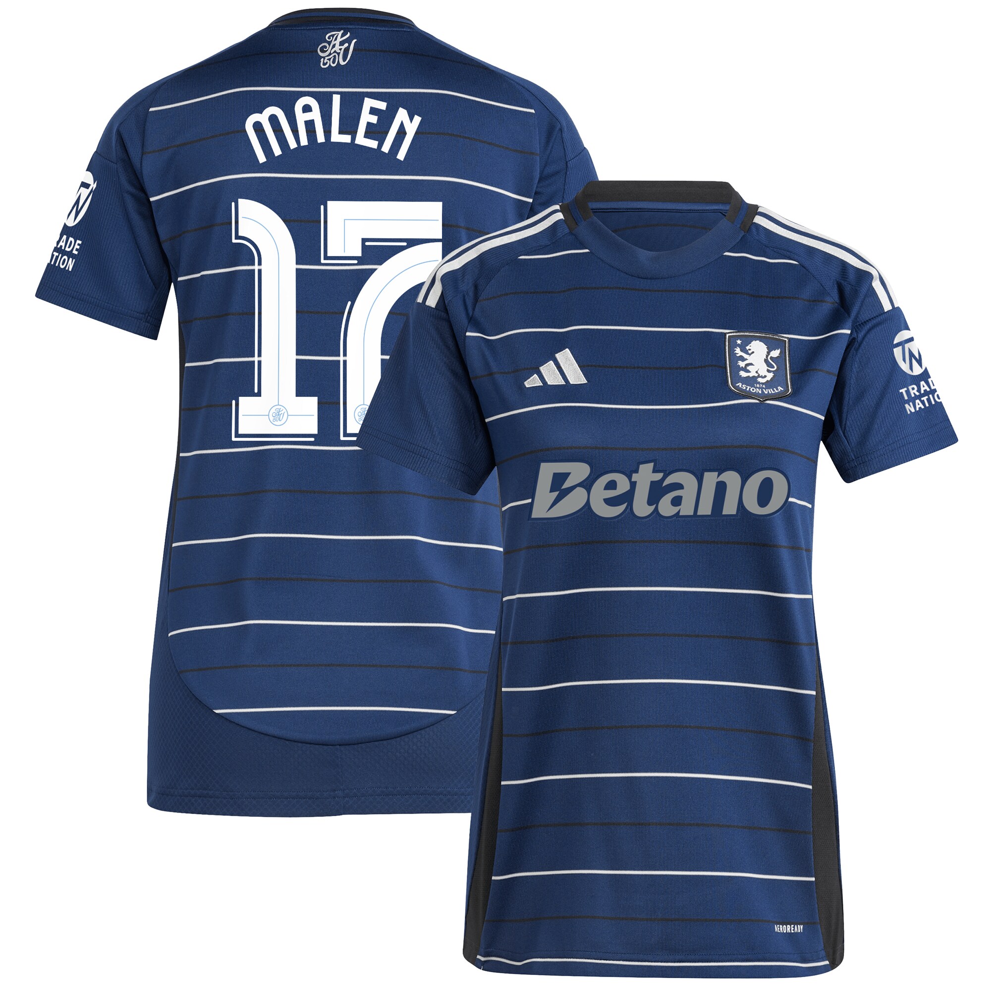 Explore the aston villa adidas third shirt 2024-25 – womens with malen 17 cup printing Collection of Aston Villa jerseys. Authentic, high-quality football shirts for every supporter, available worldwide.