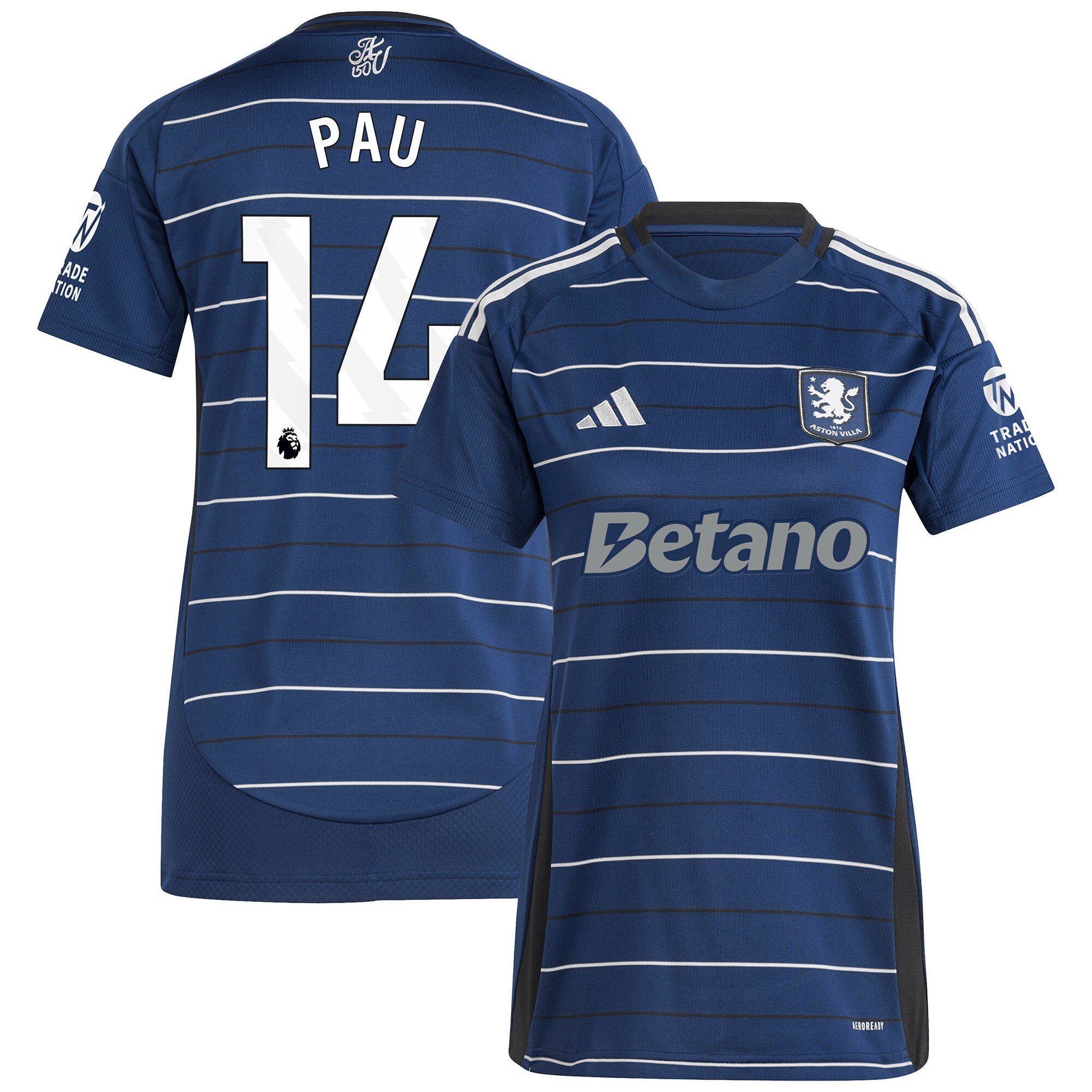 Explore the aston villa adidas third shirt 2024-25 – womens with pau 14 printing Collection of Aston Villa jerseys. Authentic, high-quality football shirts for every supporter, available worldwide.