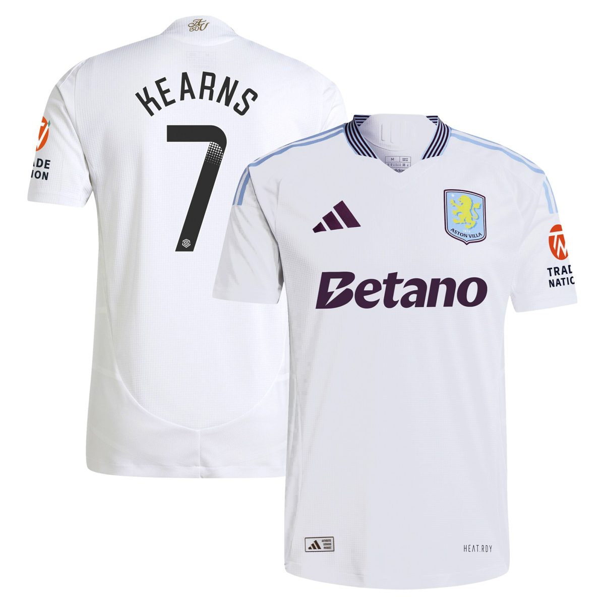 Explore the aston villa adidas wsl away authentic shirt 2024-25 with kearns 7 printing Collection of Aston Villa jerseys. Authentic, high-quality football shirts for every supporter, available worldwide.