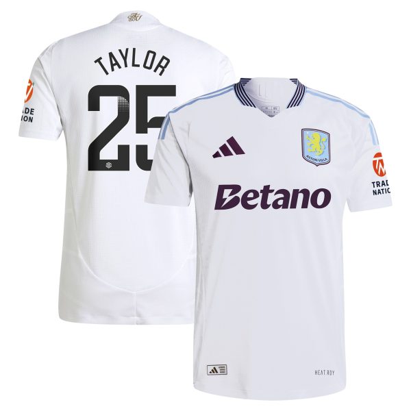 Explore the aston villa adidas wsl away authentic shirt 2024-25 with taylor 25 printing Collection of Aston Villa jerseys. Authentic, high-quality football shirts for every supporter, available worldwide.