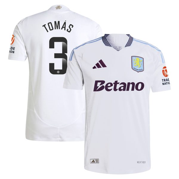 Explore the aston villa adidas wsl away authentic shirt 2024-25 with tomás 3 printing Collection of Aston Villa jerseys. Authentic, high-quality football shirts for every supporter, available worldwide.