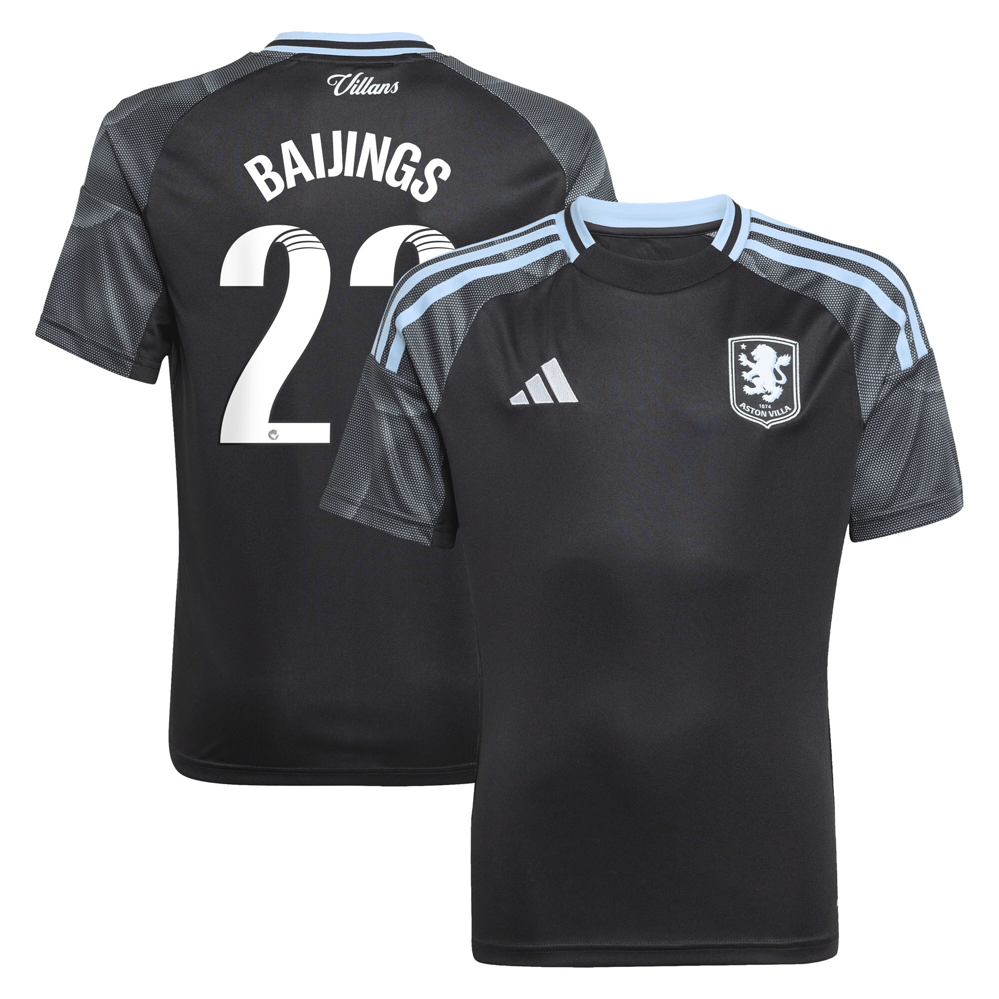 Explore the aston villa adidas wsl away shirt 2025-26 – kids with baijings 22 printing Collection of Aston Villa jerseys. Authentic, high-quality football shirts for every supporter, available worldwide.