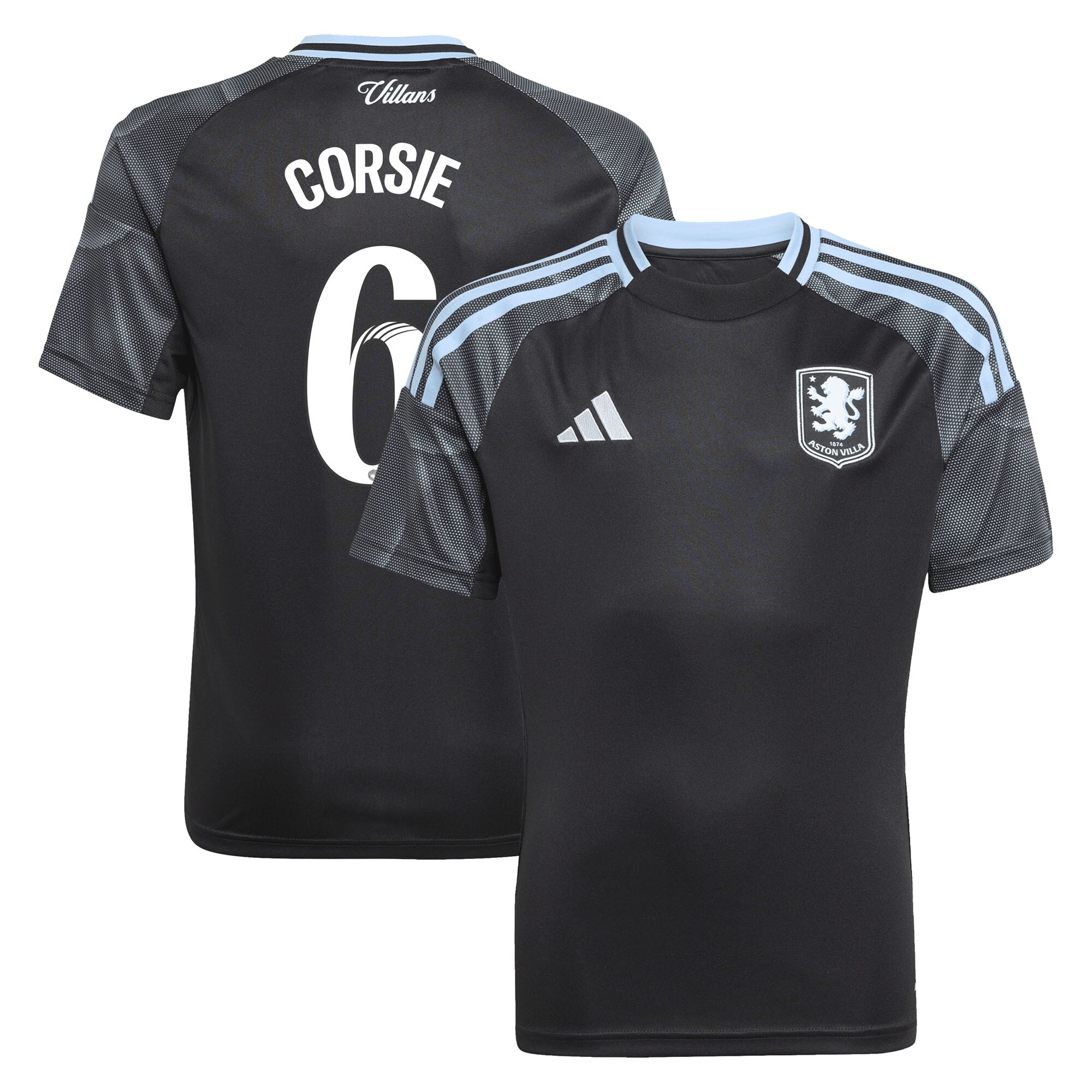 Explore the aston villa adidas wsl away shirt 2025-26 – kids with corsie 6 printing Collection of Aston Villa jerseys. Authentic, high-quality football shirts for every supporter, available worldwide.