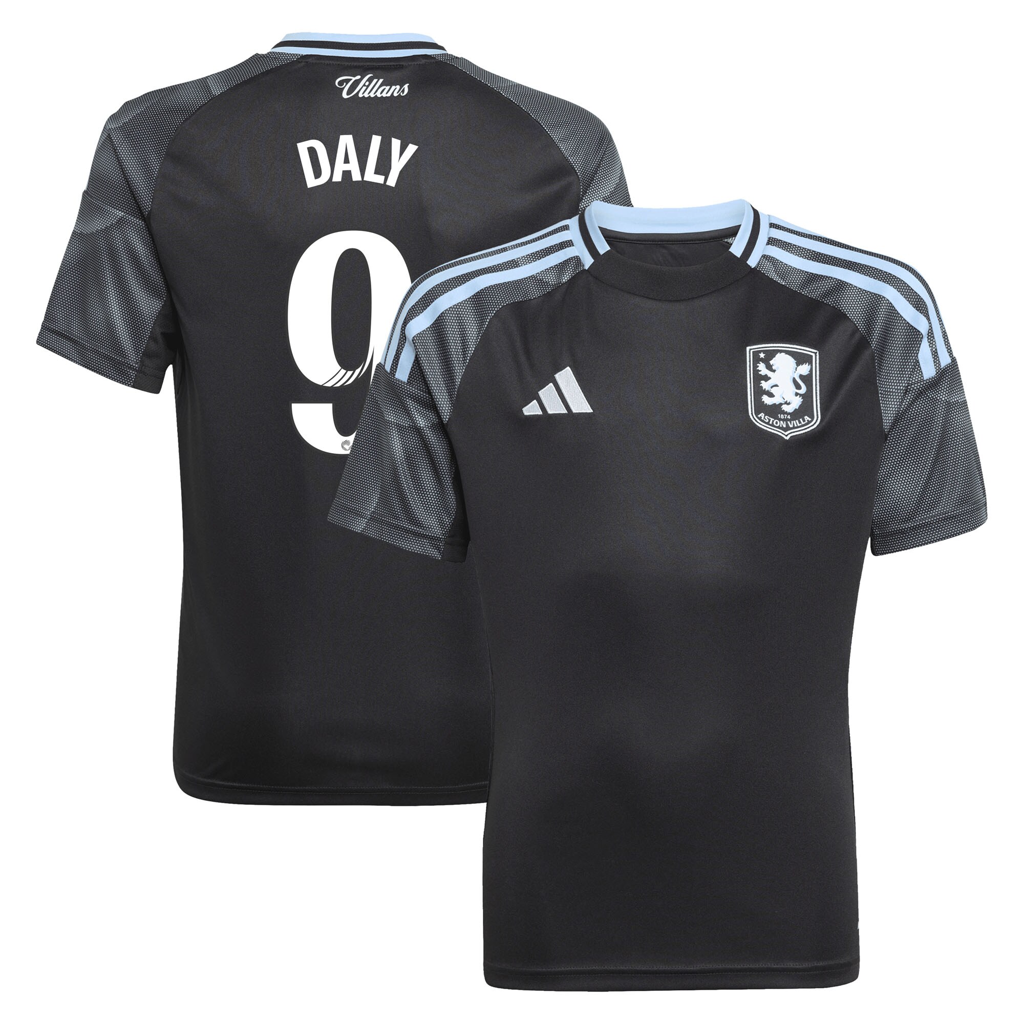 Explore the aston villa adidas wsl away shirt 2025-26 – kids with daly 9 printing Collection of Aston Villa jerseys. Authentic, high-quality football shirts for every supporter, available worldwide.