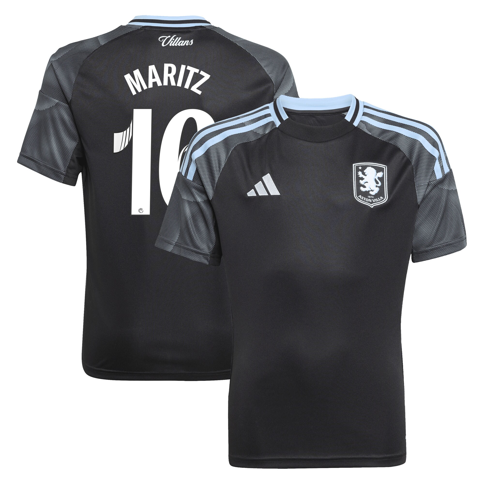 Explore the aston villa adidas wsl away shirt 2025-26 – kids with maritz 16 printing Collection of Aston Villa jerseys. Authentic, high-quality football shirts for every supporter, available worldwide.