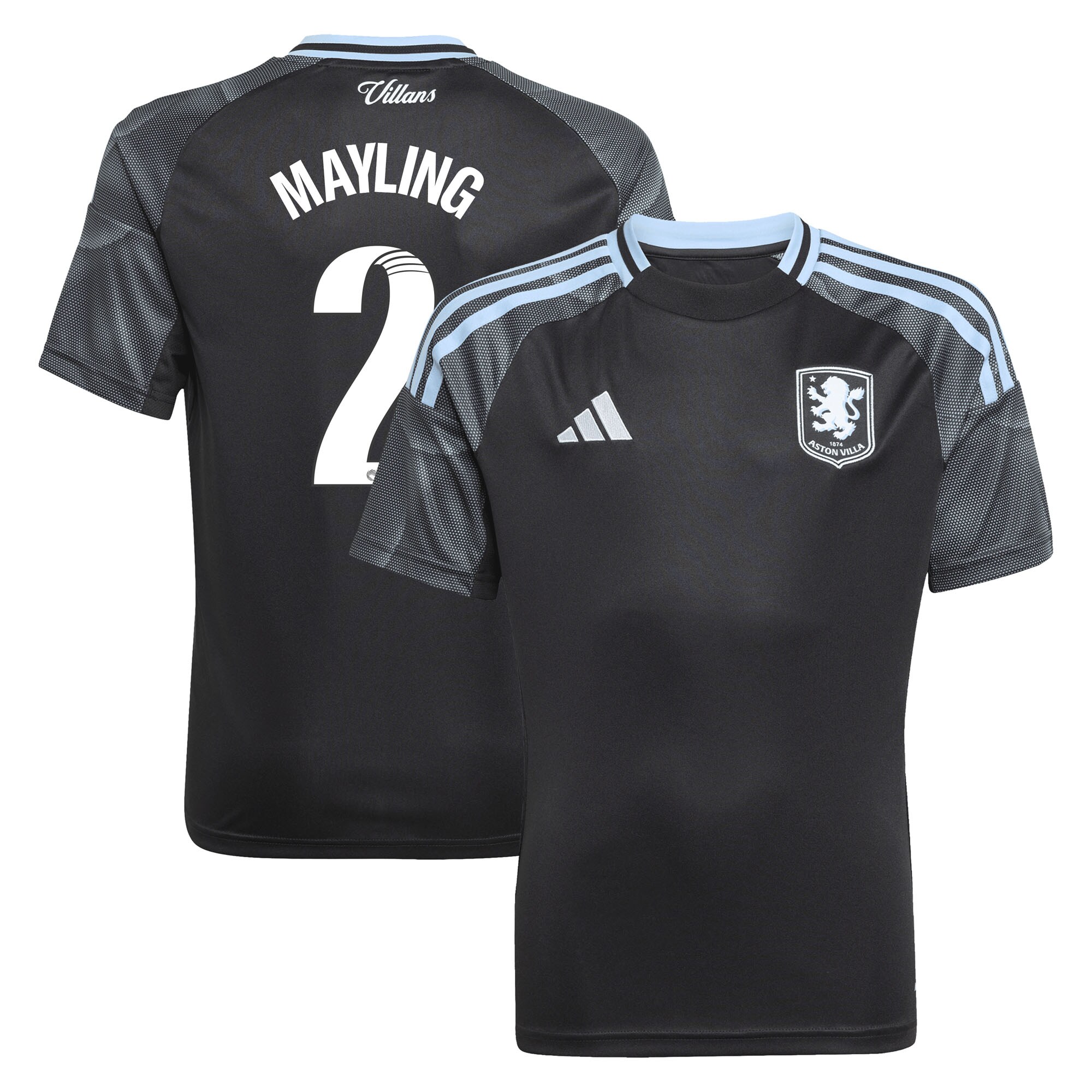 Explore the aston villa adidas wsl away shirt 2025-26 – kids with mayling 2 printing Collection of Aston Villa jerseys. Authentic, high-quality football shirts for every supporter, available worldwide.