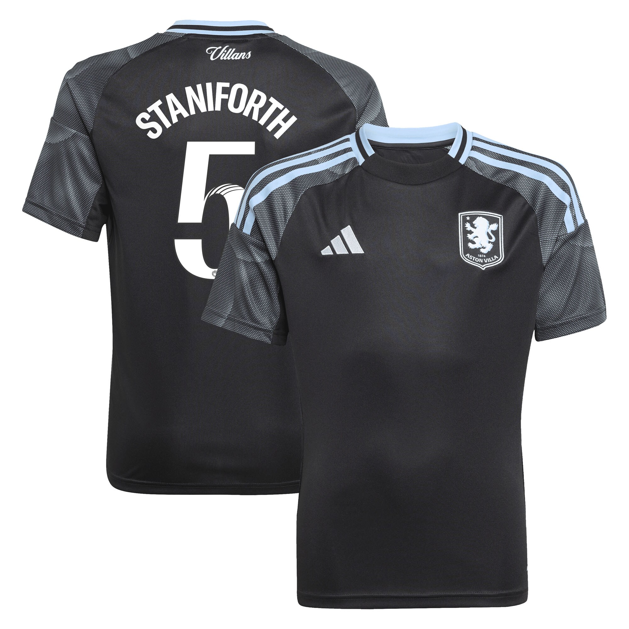 Explore the aston villa adidas wsl away shirt 2025-26 – kids with staniforth 5 printing Collection of Aston Villa jerseys. Authentic, high-quality football shirts for every supporter, available worldwide.