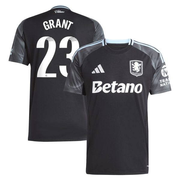 Explore the aston villa adidas wsl away shirt 2025-26 with grant 23 printing Collection of Aston Villa jerseys. Authentic, high-quality football shirts for every supporter, available worldwide.