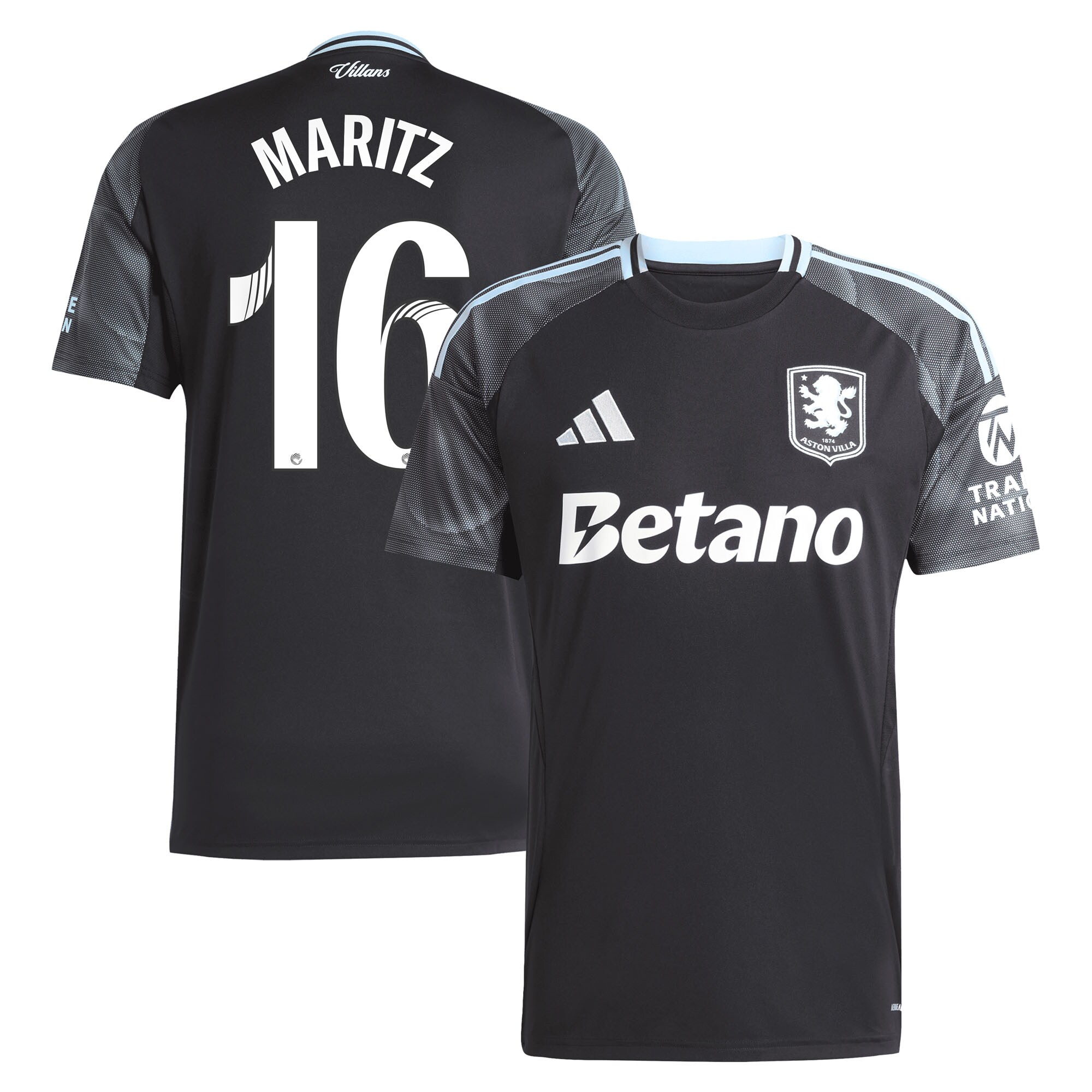 Explore the aston villa adidas wsl away shirt 2025-26 with maritz 16 printing Collection of Aston Villa jerseys. Authentic, high-quality football shirts for every supporter, available worldwide.
