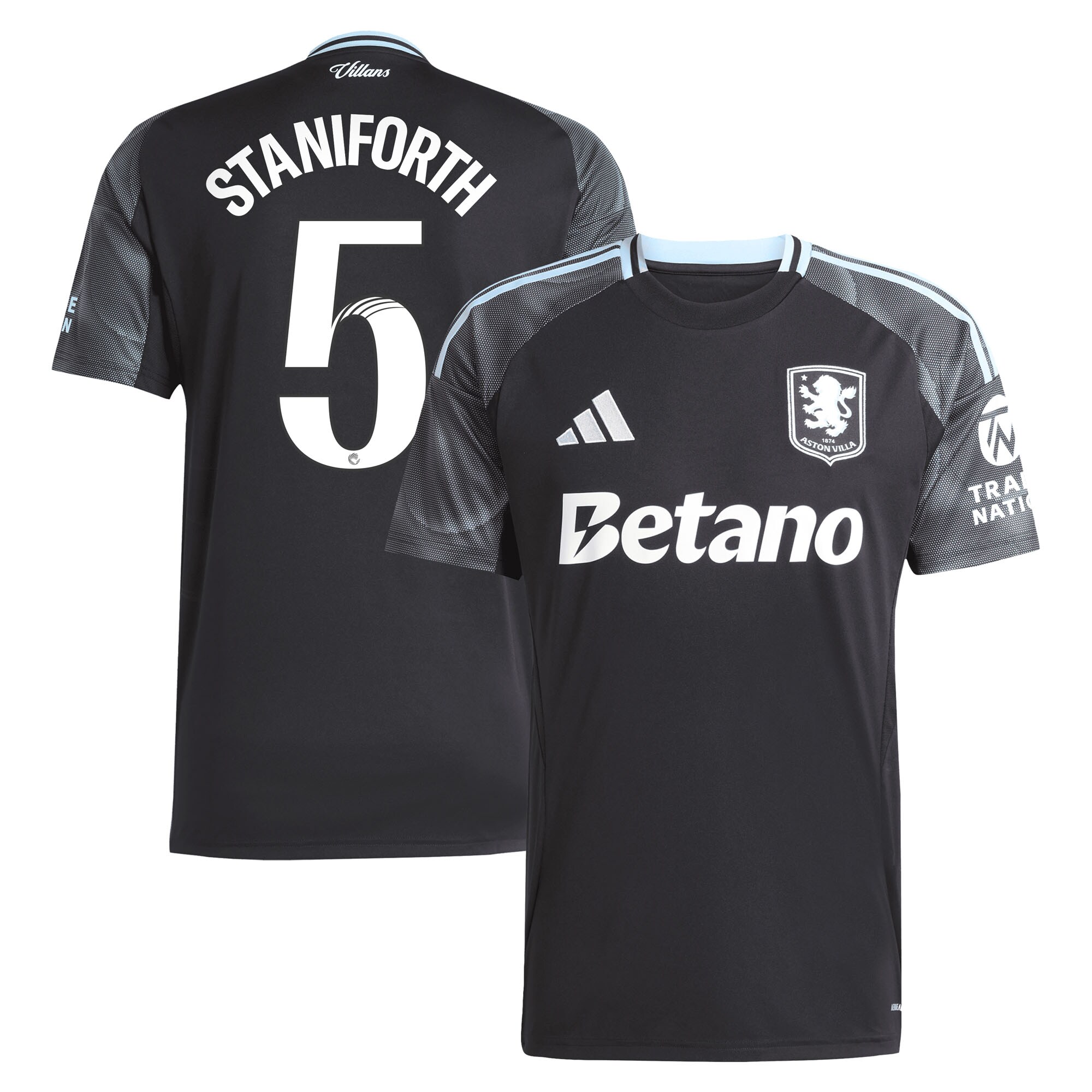 Explore the aston villa adidas wsl away shirt 2025-26 with staniforth 5 printing Collection of Aston Villa jerseys. Authentic, high-quality football shirts for every supporter, available worldwide.