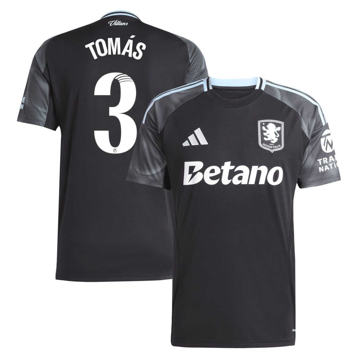 Explore the aston villa adidas wsl away shirt 2025-26 with tomás 3 printing Collection of Aston Villa jerseys. Authentic, high-quality football shirts for every supporter, available worldwide.