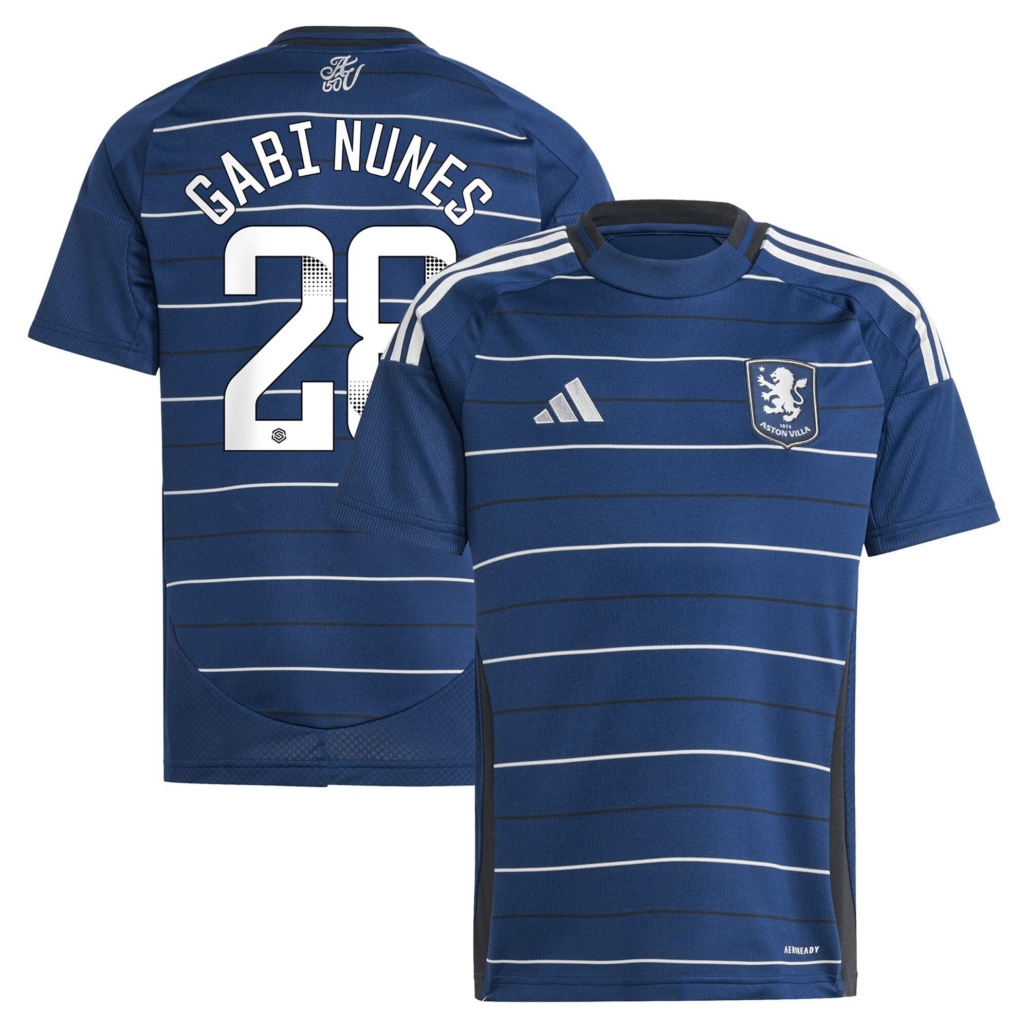 Explore the aston villa adidas wsl third shirt 2024-25 – kids with gabi nunes 28 printing Collection of Aston Villa jerseys. Authentic, high-quality football shirts for every supporter, available worldwide.