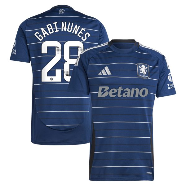 Explore the aston villa adidas wsl third shirt 2024-25 with gabi nunes 28 printing Collection of Aston Villa jerseys. Authentic, high-quality football shirts for every supporter, available worldwide.