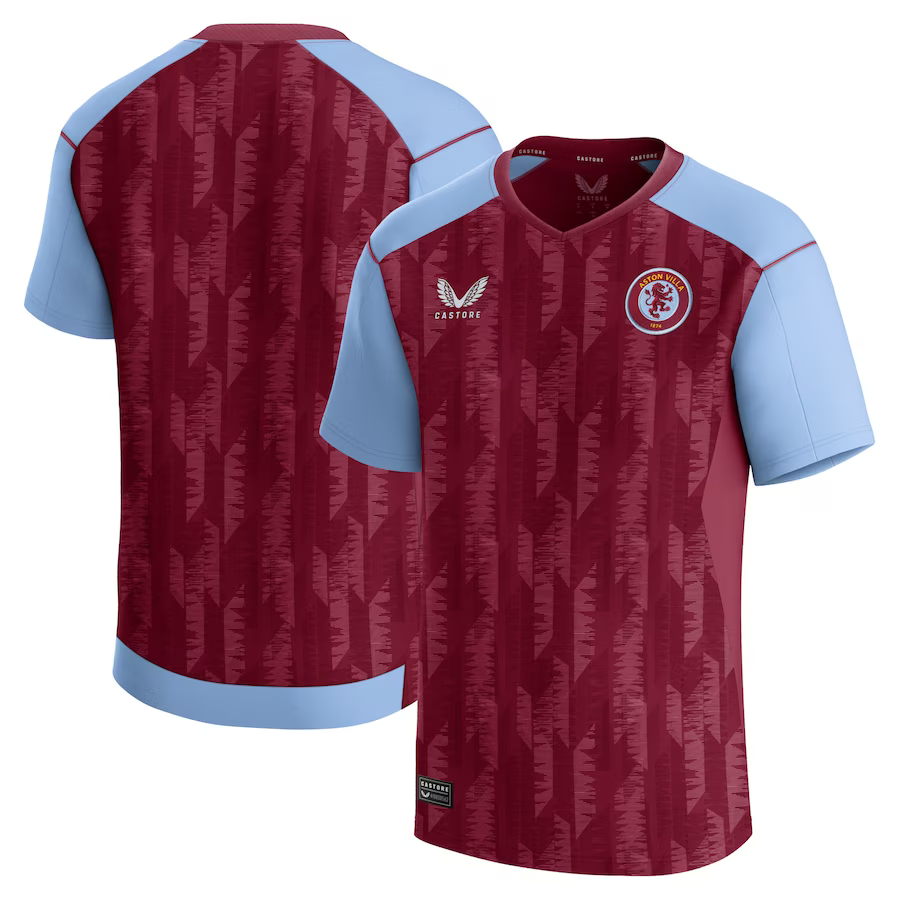 Explore the aston villa castore home shirt 2023-24 – kids with custom printing Collection of Aston Villa jerseys. Authentic, high-quality football shirts for every supporter, available worldwide.