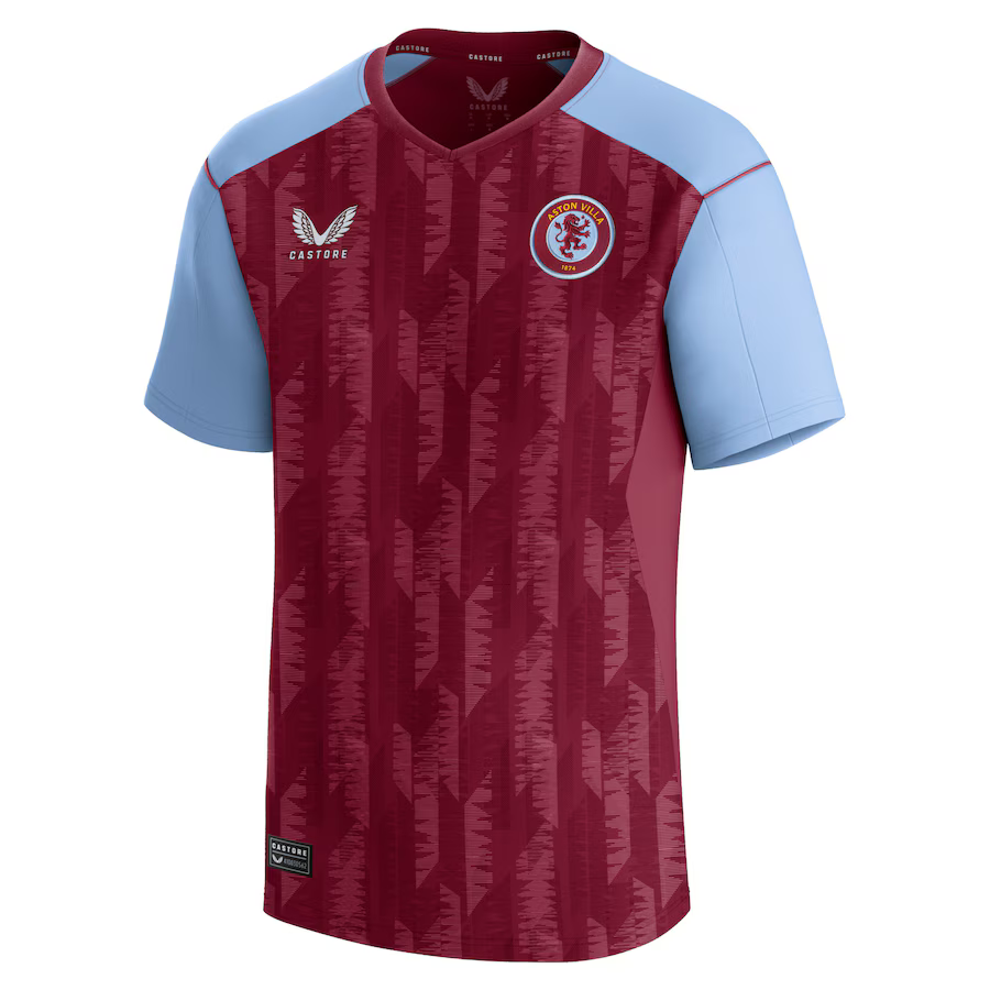 Explore the aston villa castore home shirt 2023-24 – kids with custom printing Collection of Aston Villa jerseys. Authentic, high-quality football shirts for every supporter, available worldwide.