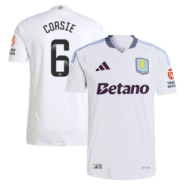 Explore the aston villa wsl adidas away authentic shirt 2024-25 with corsie 6 printing Collection of Aston Villa jerseys. Authentic, high-quality football shirts for every supporter, available worldwide.