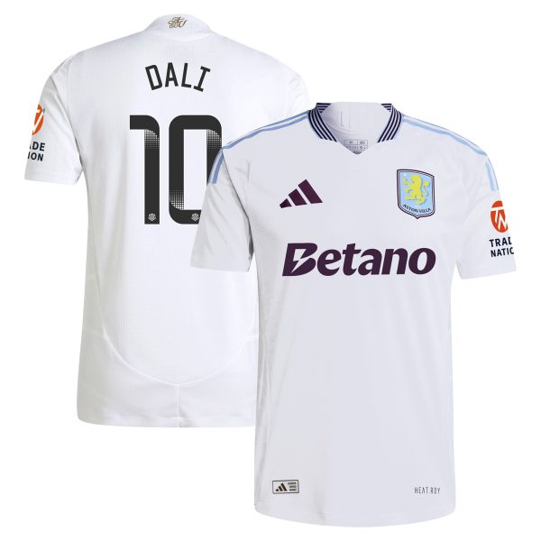 Explore the aston villa wsl adidas away authentic shirt 2024-25 with dali 10 printing Collection of Aston Villa jerseys. Authentic, high-quality football shirts for every supporter, available worldwide.
